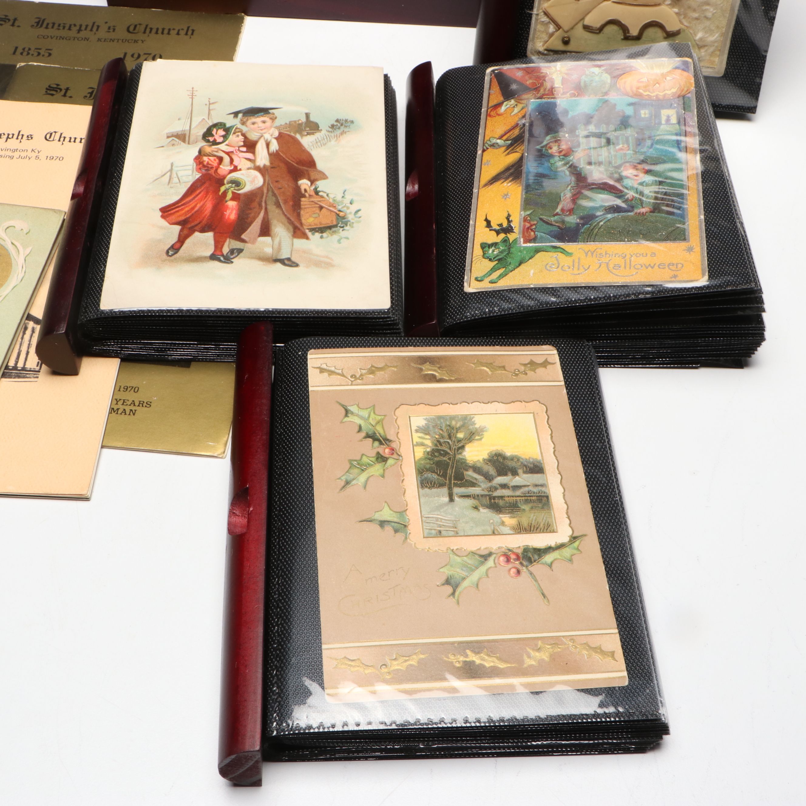 Antique Christmas, Valentine's and New Year Postcards and More Ephemera