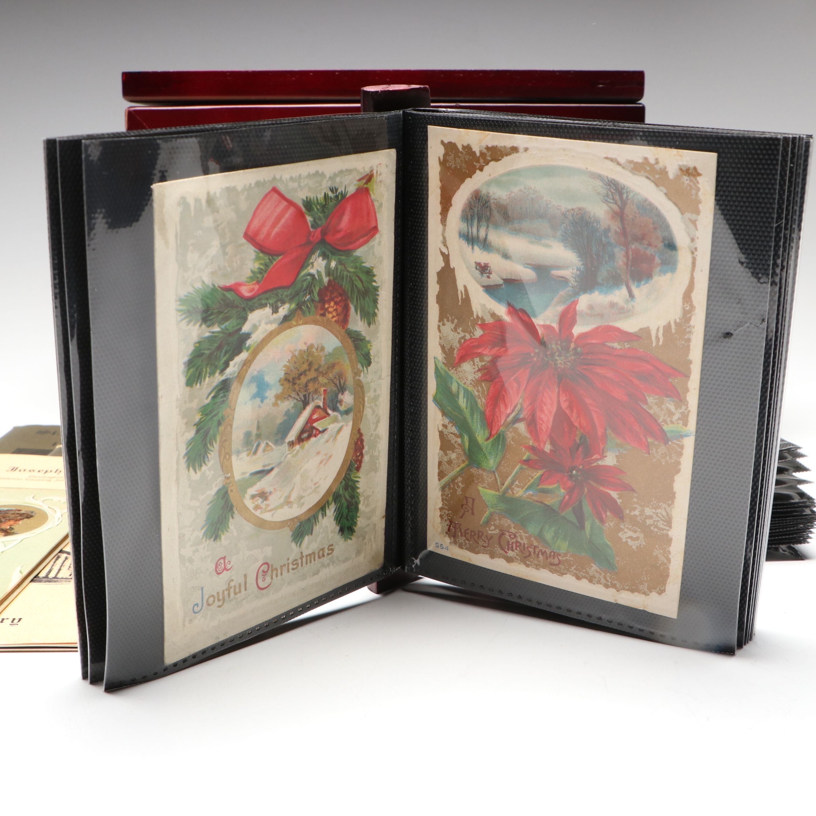 Antique Christmas, Valentine's and New Year Postcards and More Ephemera
