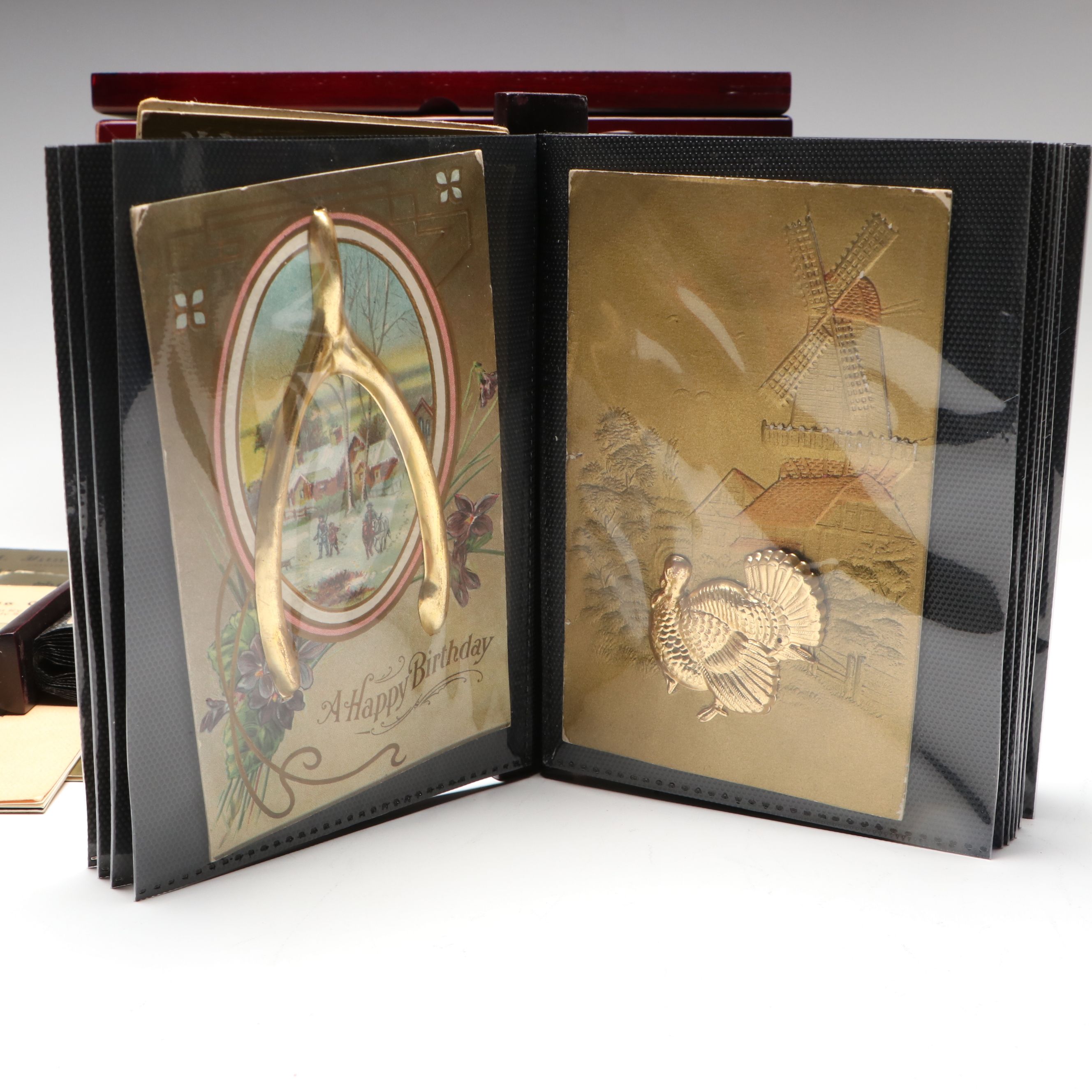 Antique Christmas, Valentine's and New Year Postcards and More Ephemera