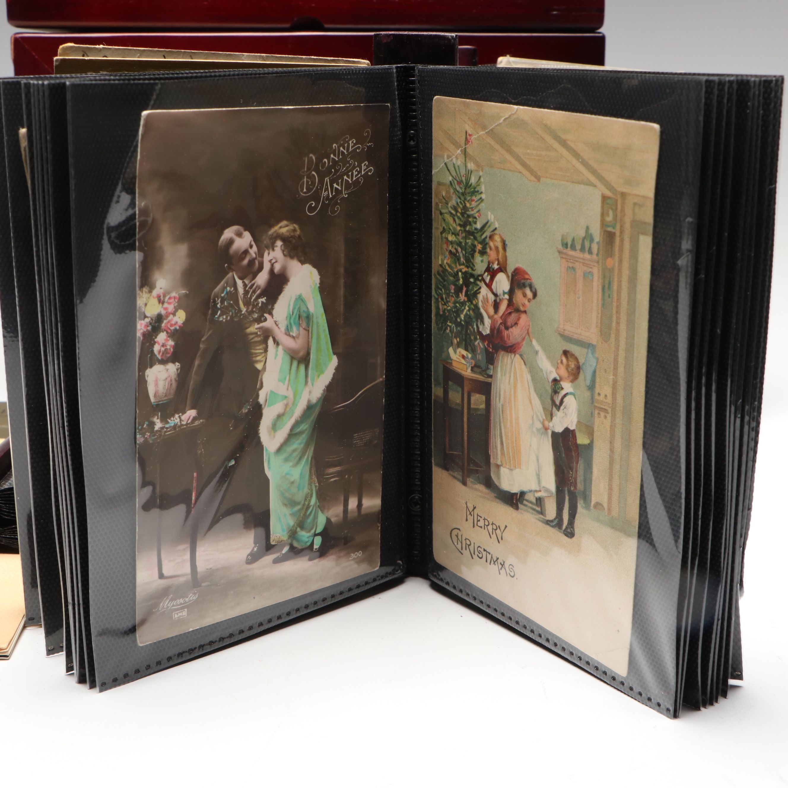 Antique Christmas, Valentine's and New Year Postcards and More Ephemera