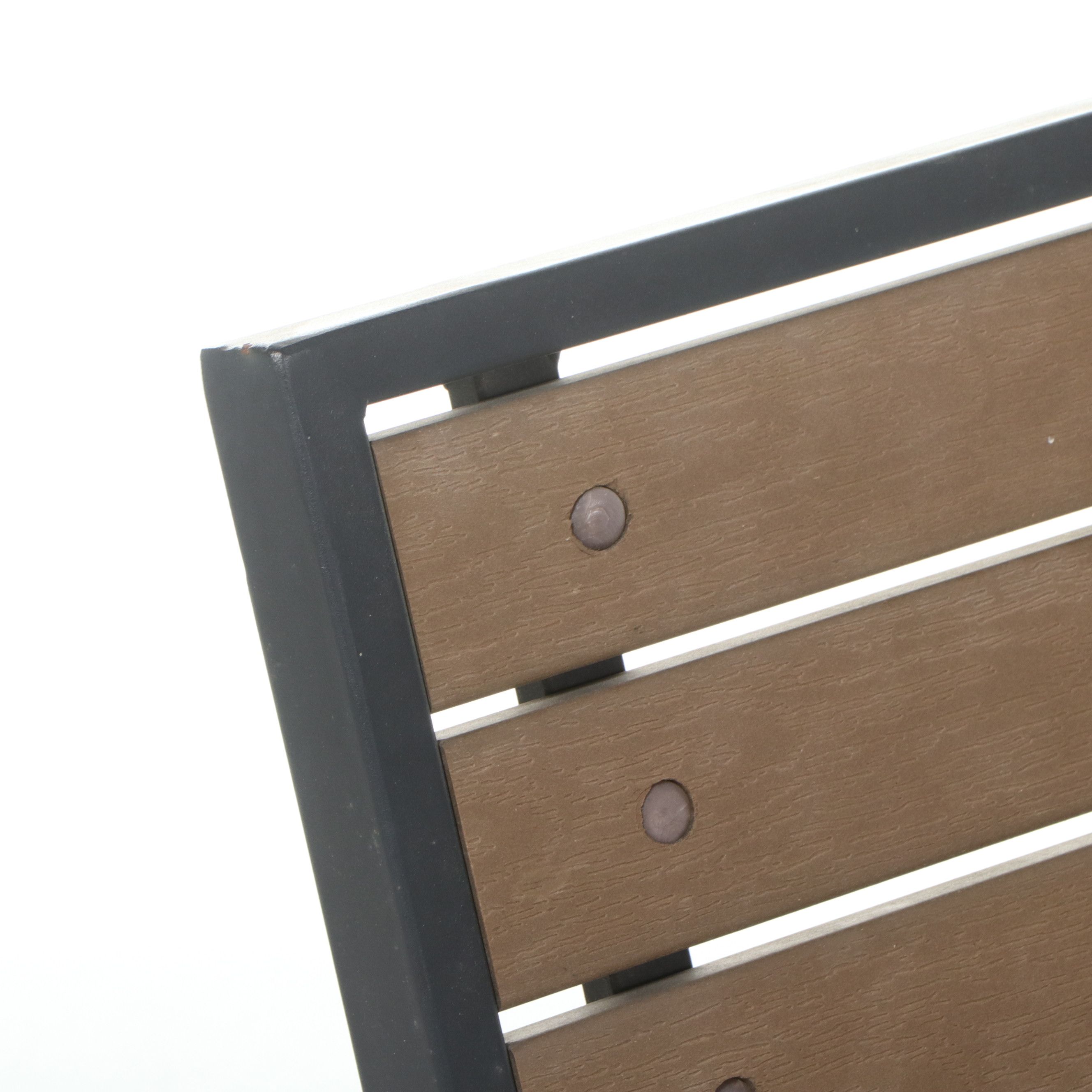 Pressed Aluminum Assembled Patio Armchairs, Side Table and Accent Table