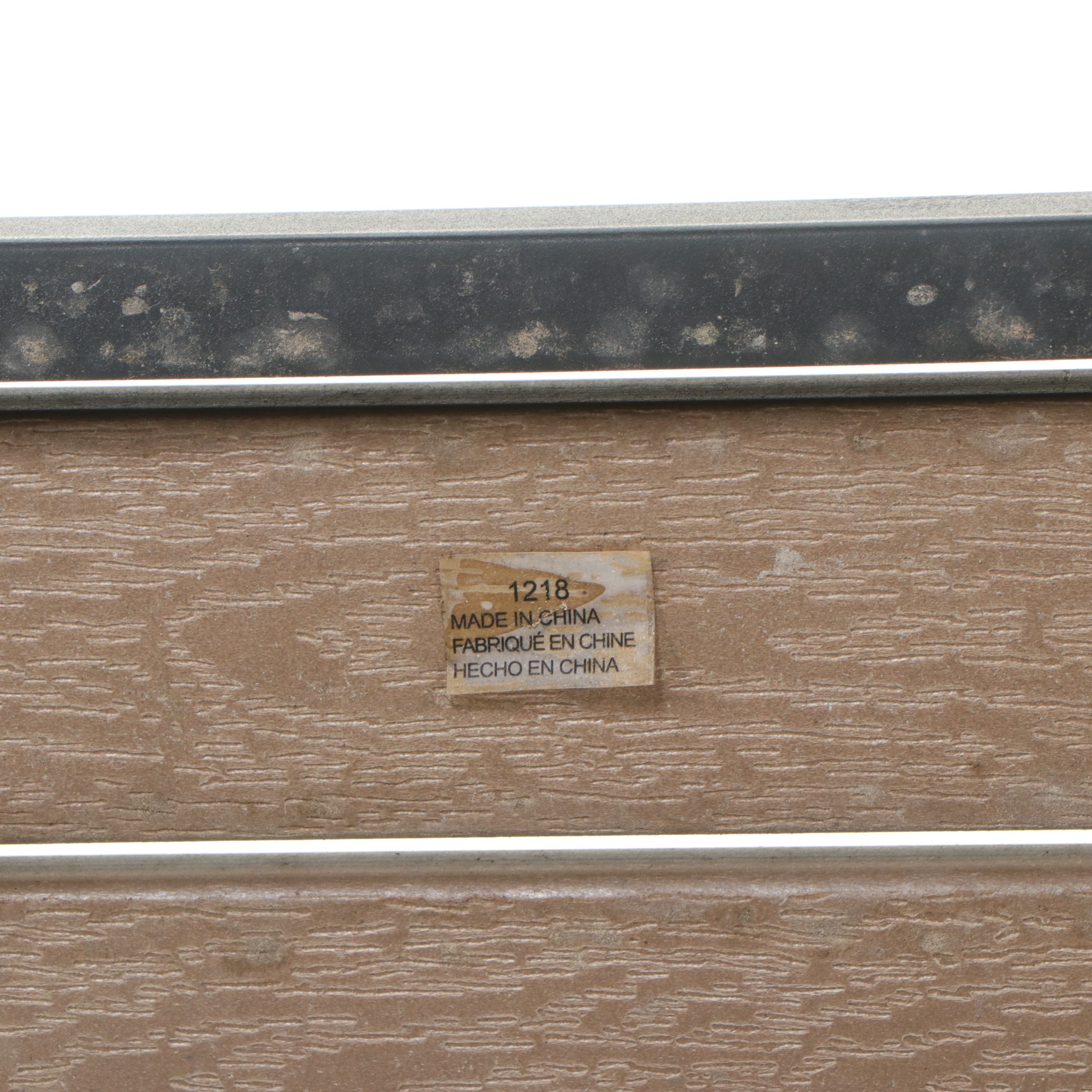 Pressed Aluminum Assembled Patio Armchairs, Side Table and Accent Table