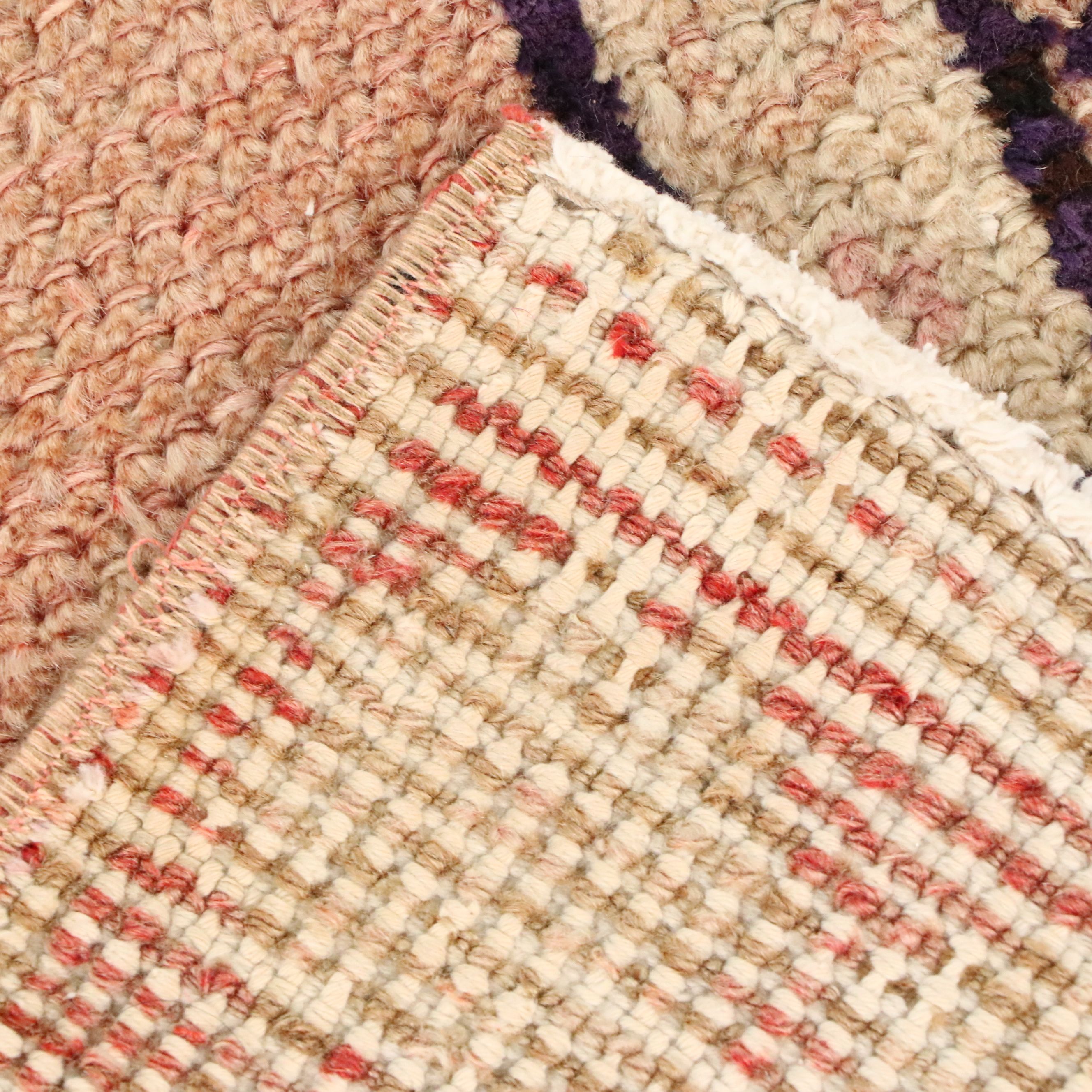 2'8 x 12'8 Hand-Knotted Turkish Oushak Carpet Runner