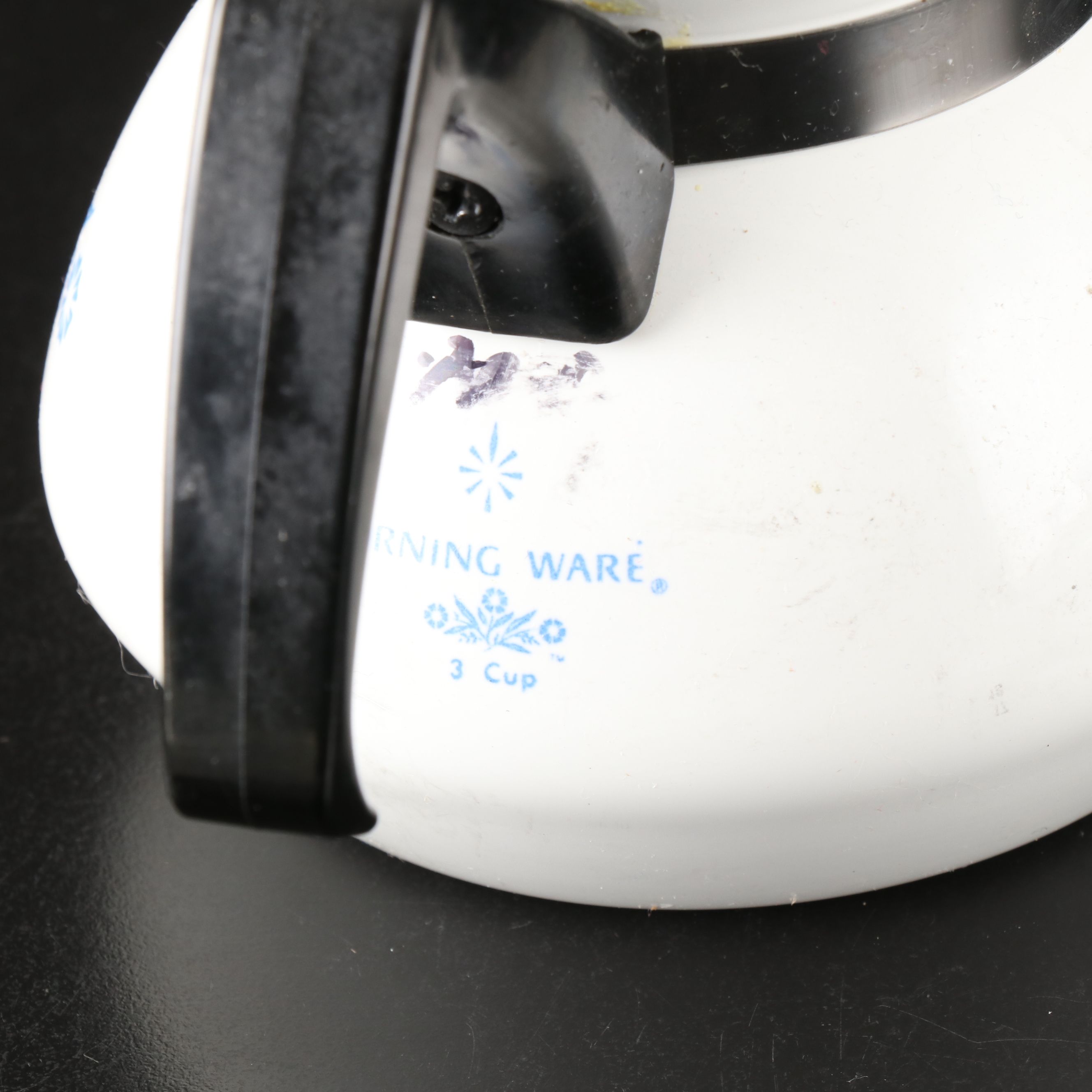 Corning Ware "Blue Cornflower" Pyroceram Casseroles and Detachable Pot Handles