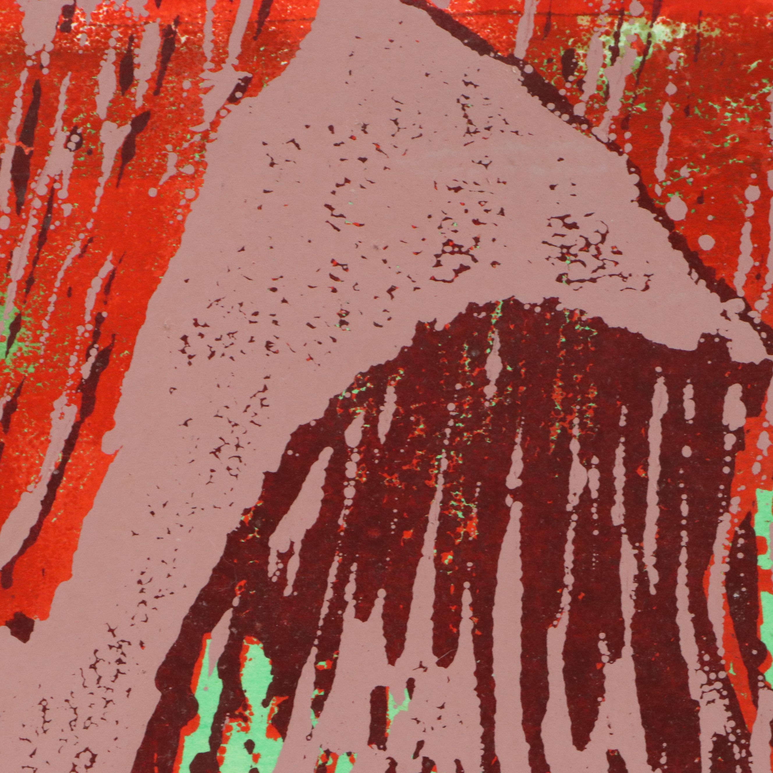 Gene Fenton Abstract Relief Print, Circa 1970