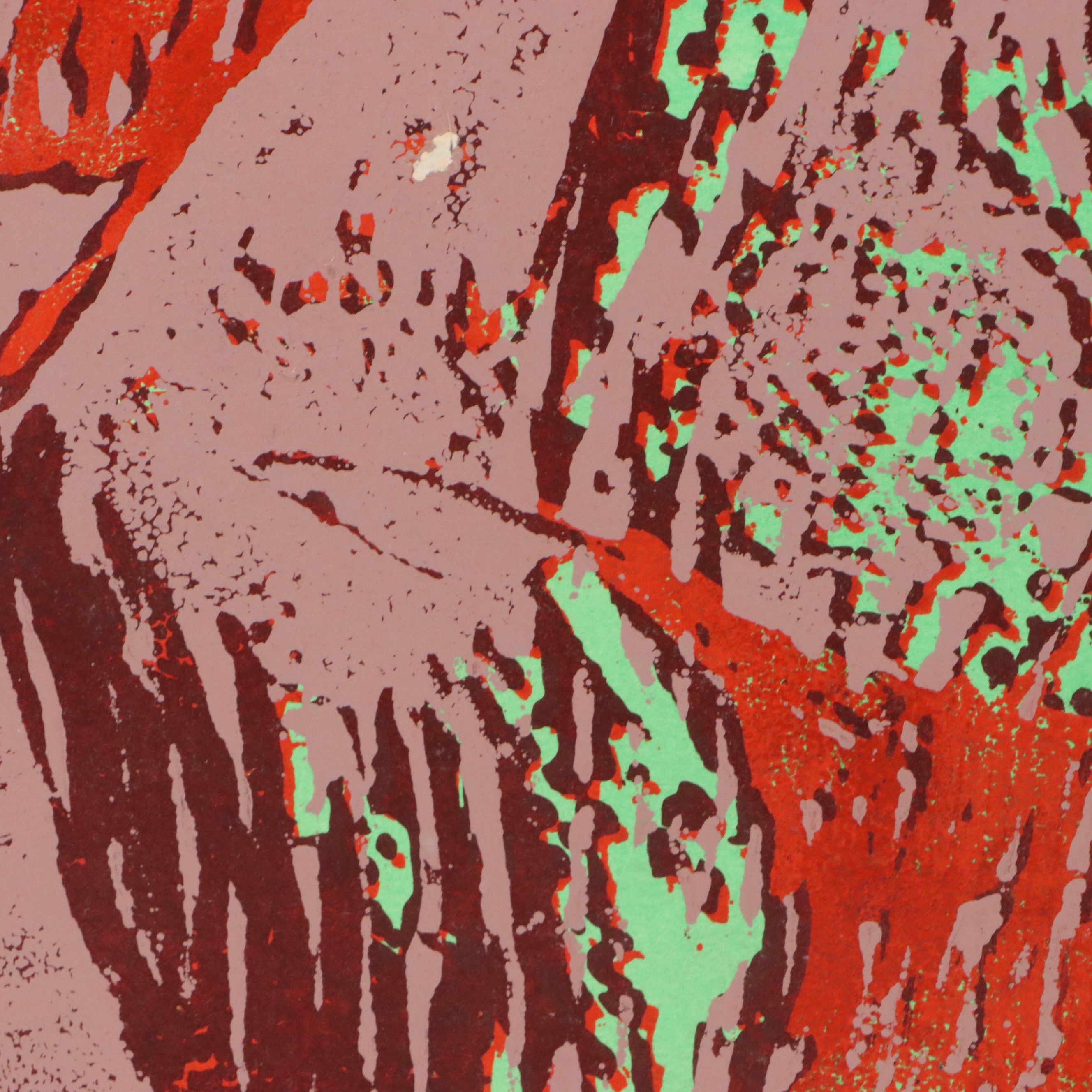 Gene Fenton Abstract Relief Print, Circa 1970