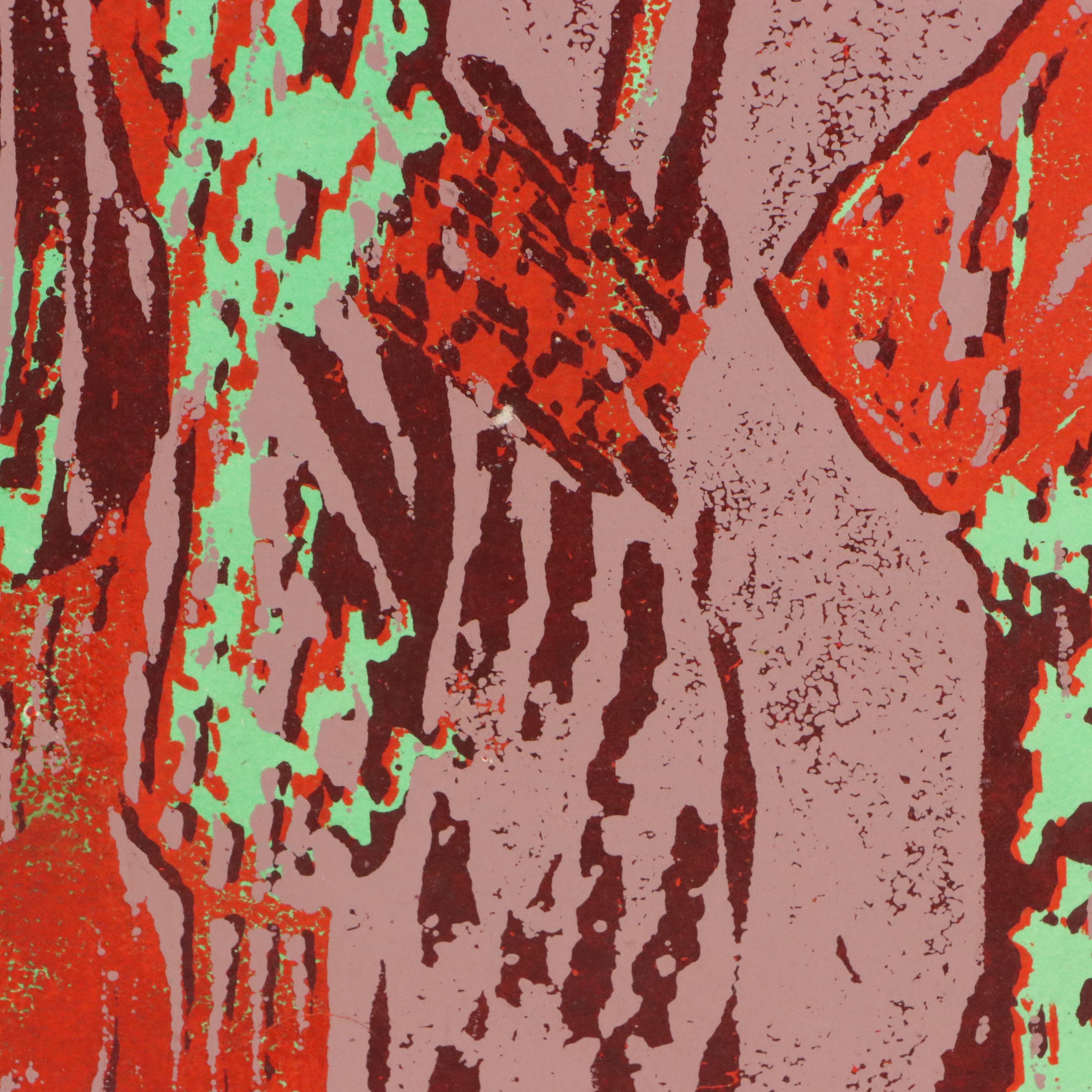 Gene Fenton Abstract Relief Print, Circa 1970