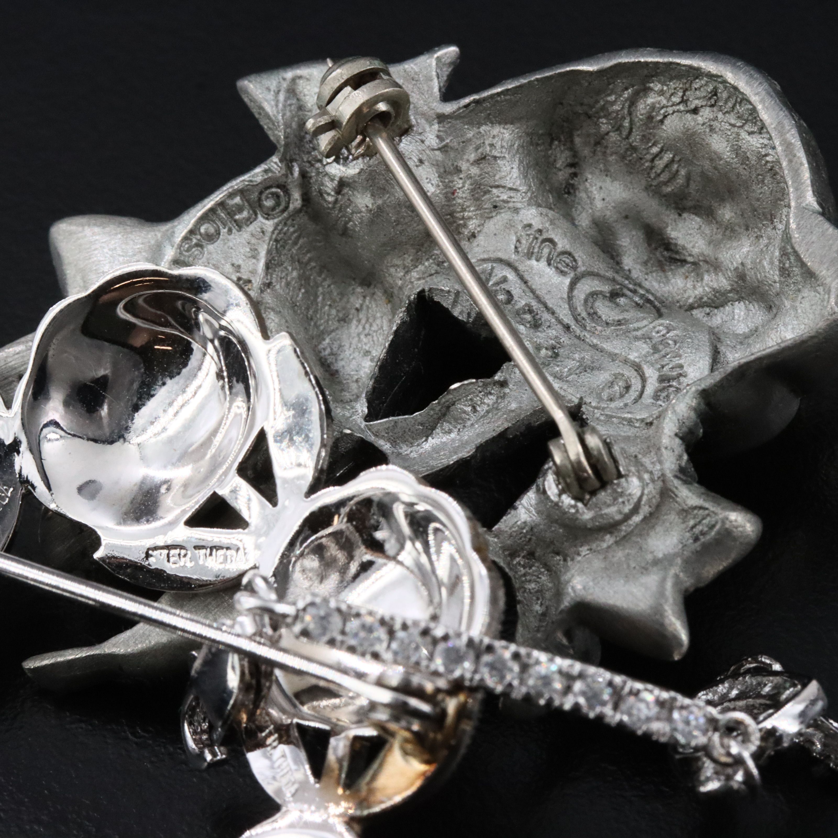 Coral, Rhinestones and Sterling Featured in Vintage Jewelry