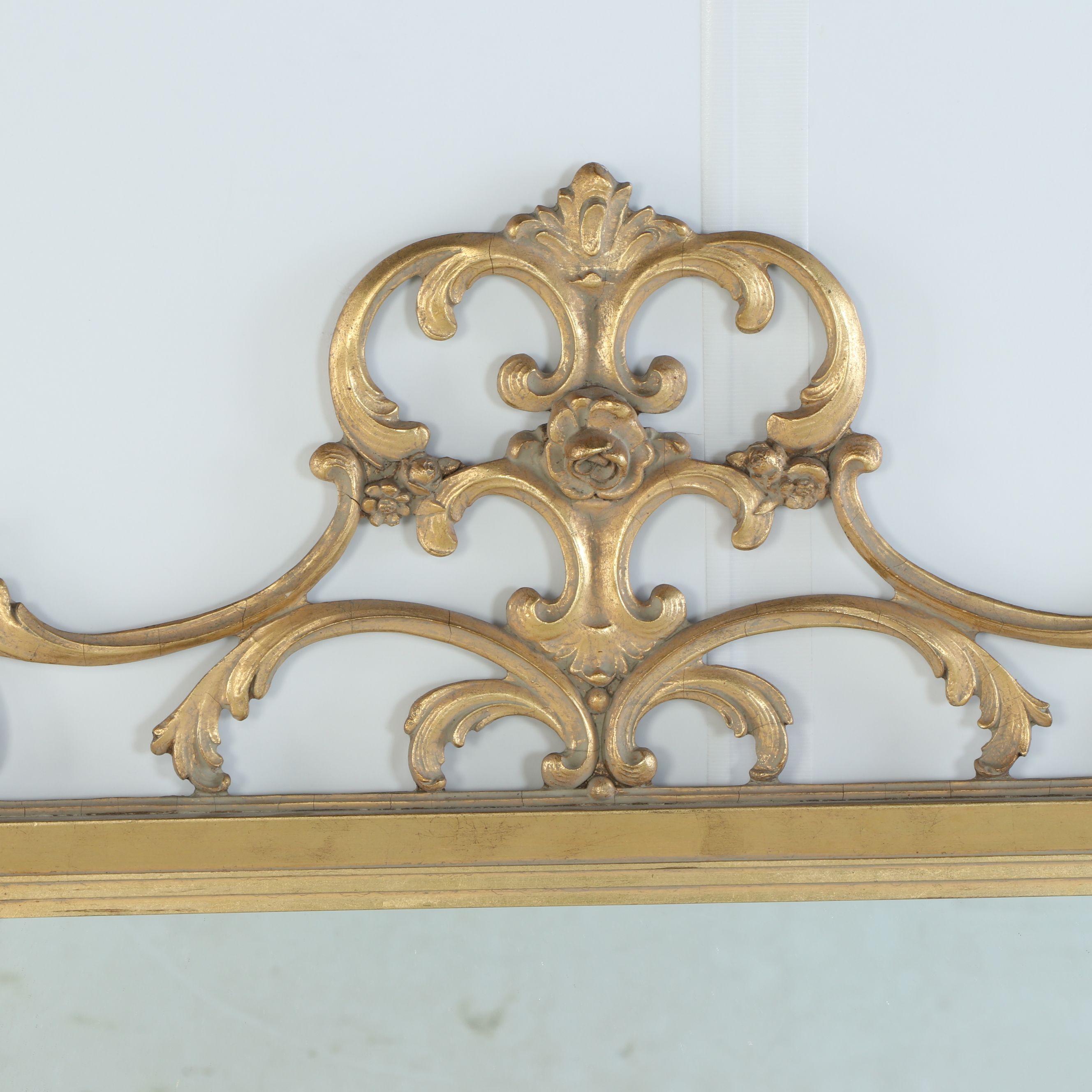 Baroque Style Gilt Finish Wall Mirror