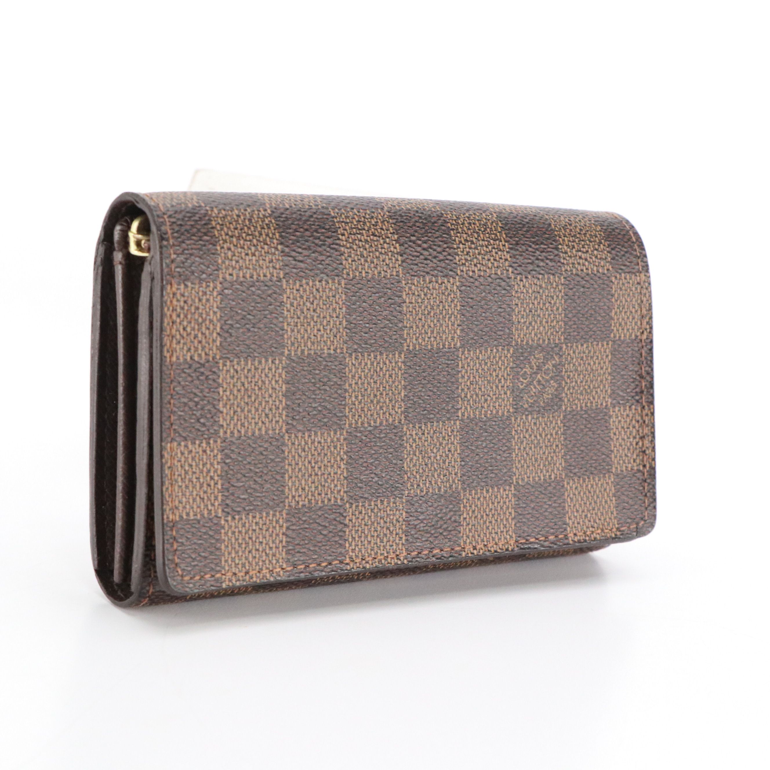 Louis Vuitton Porte-Monnaie, Billets Trésor in Damier Ebene Canvas