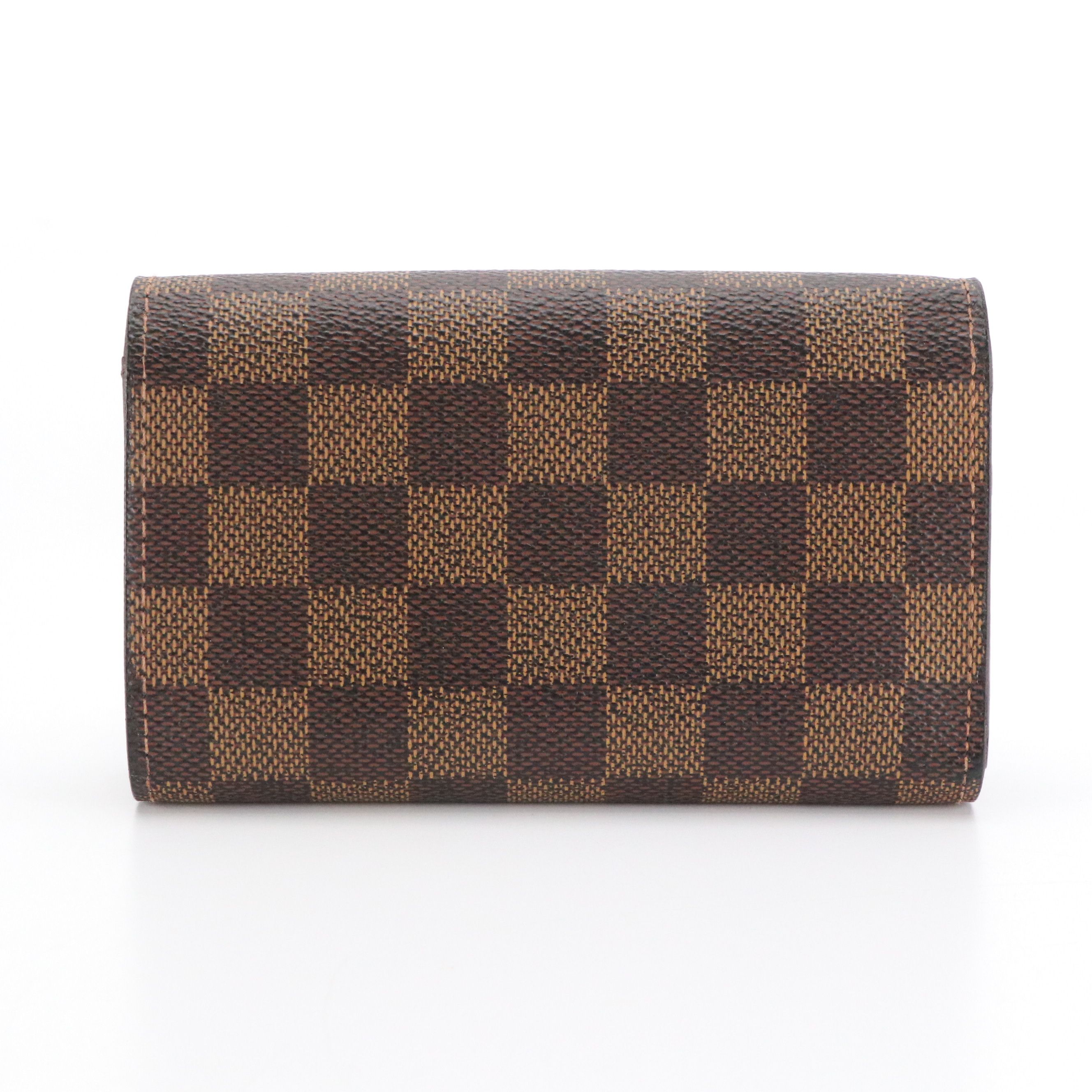 Louis Vuitton Porte-Monnaie, Billets Trésor in Damier Ebene Canvas
