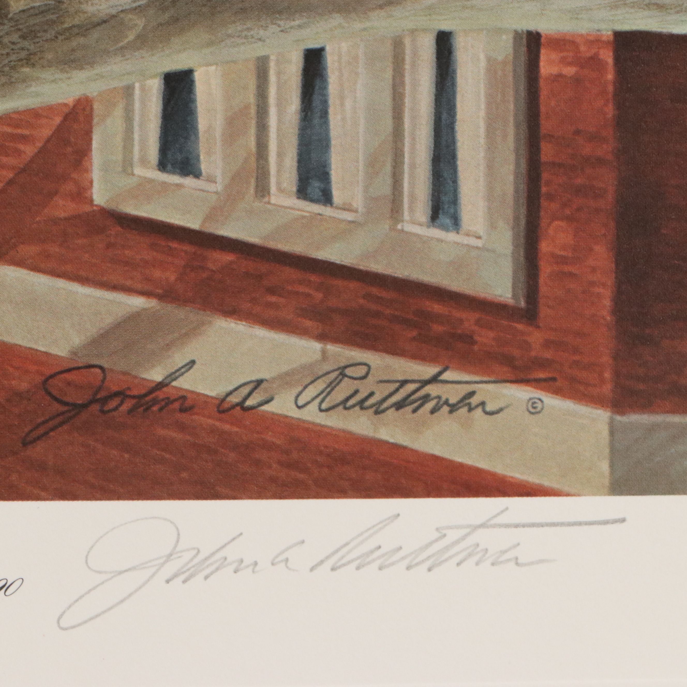 John A. Ruthven Offset Lithograph "Passenger Pigeons," 1981