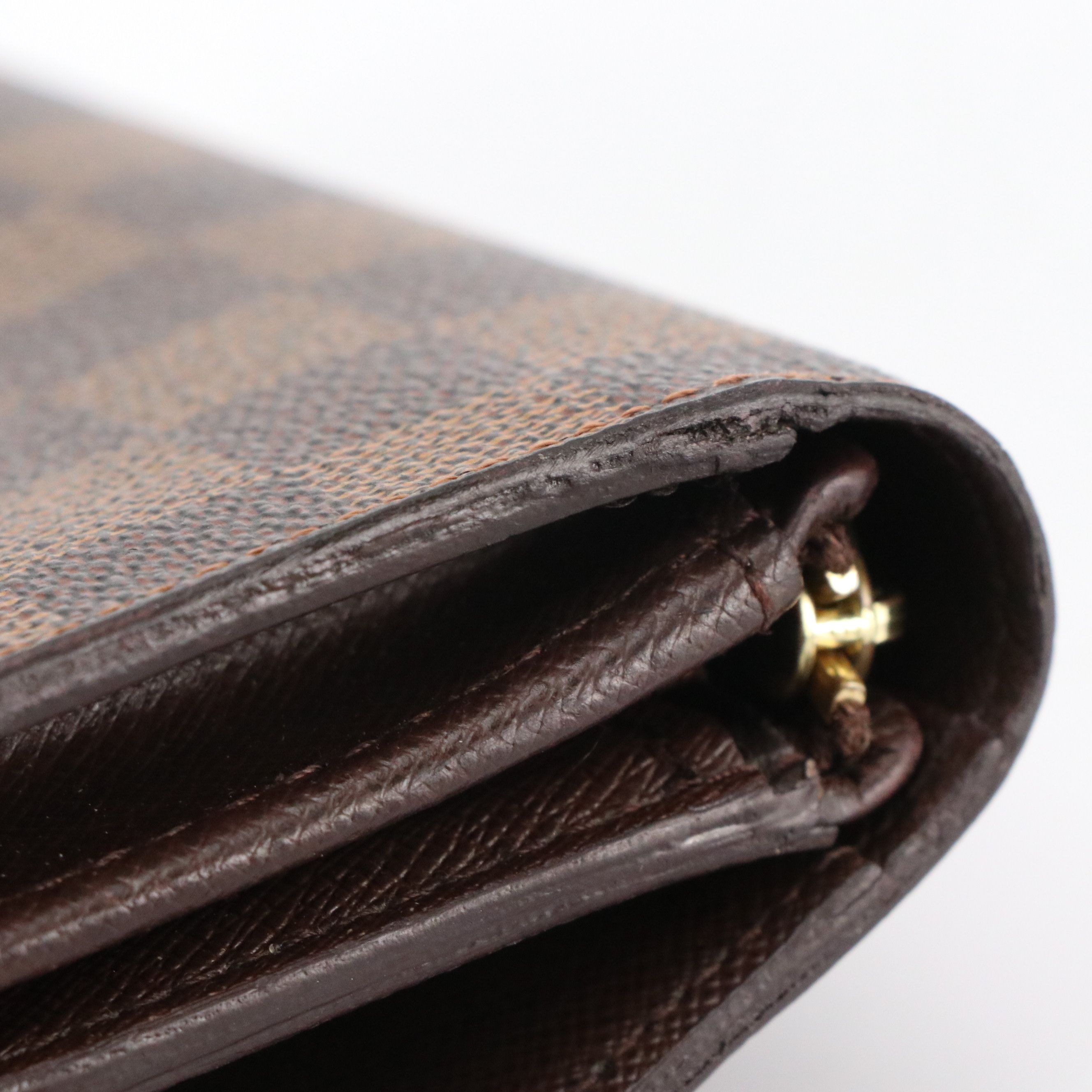 Louis Vuitton Porte-Monnaie, Billets Trésor in Damier Ebene Canvas