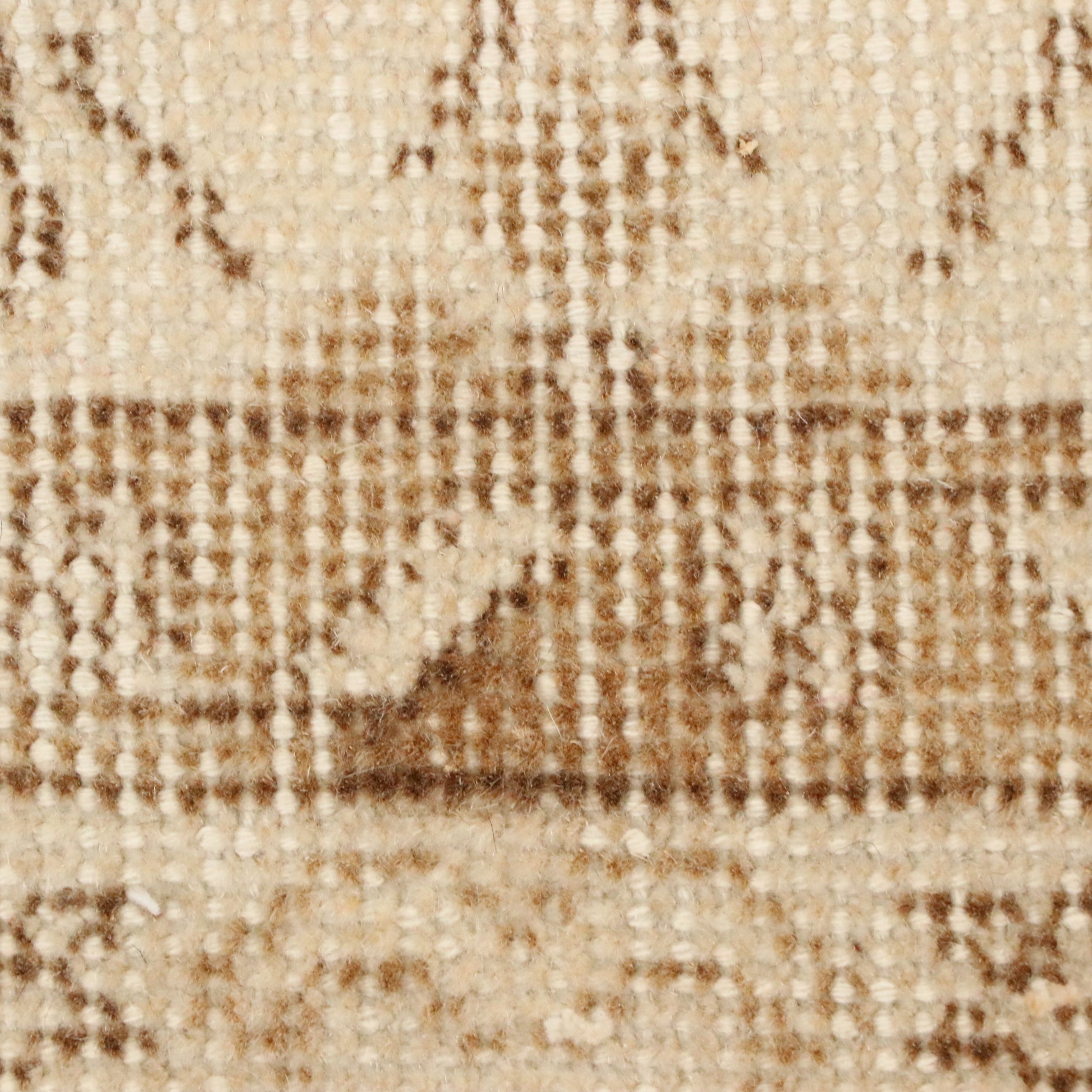 3'10 x 7' Hand-Knotted Turkish Oushak Area Rug