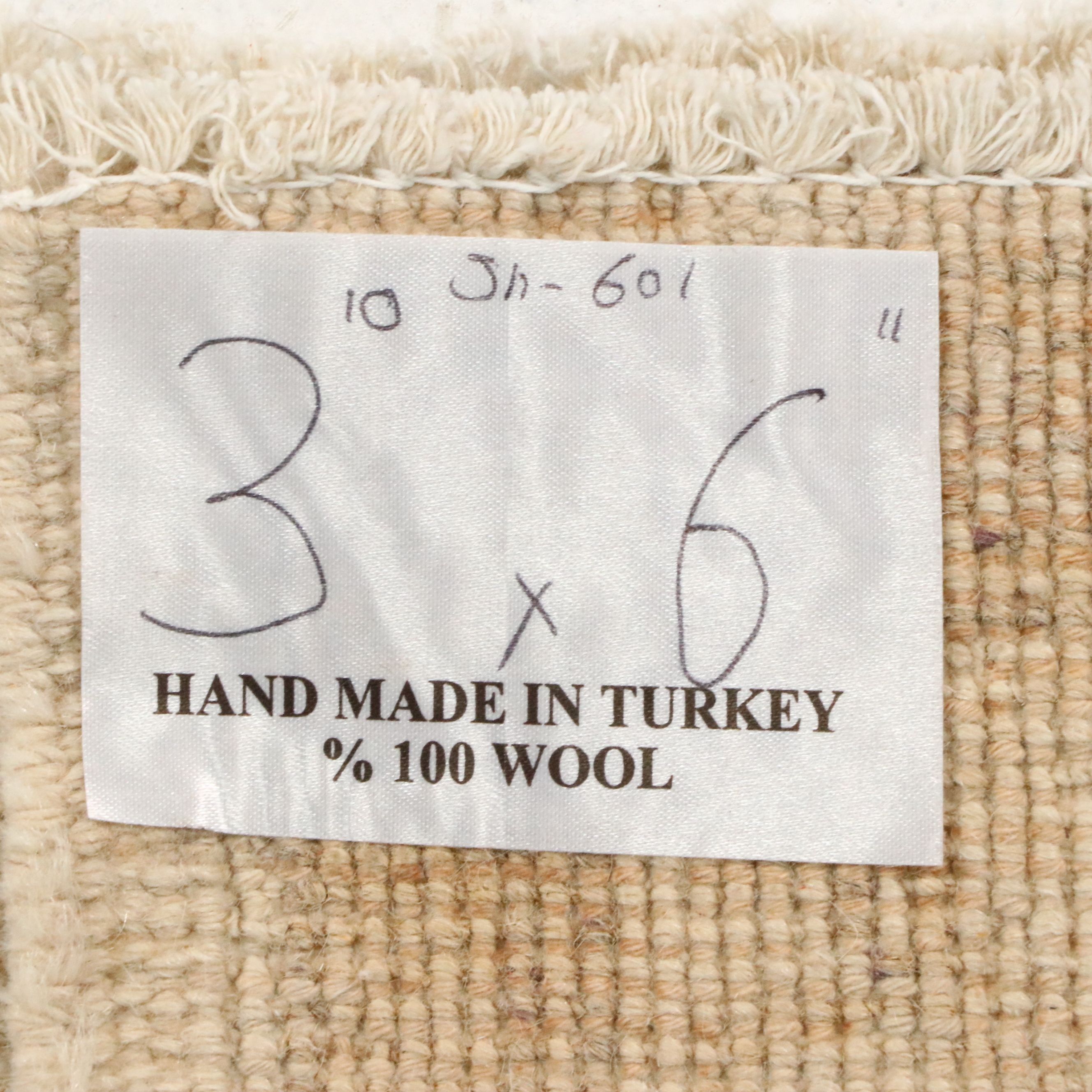 3'10 x 7' Hand-Knotted Turkish Oushak Area Rug