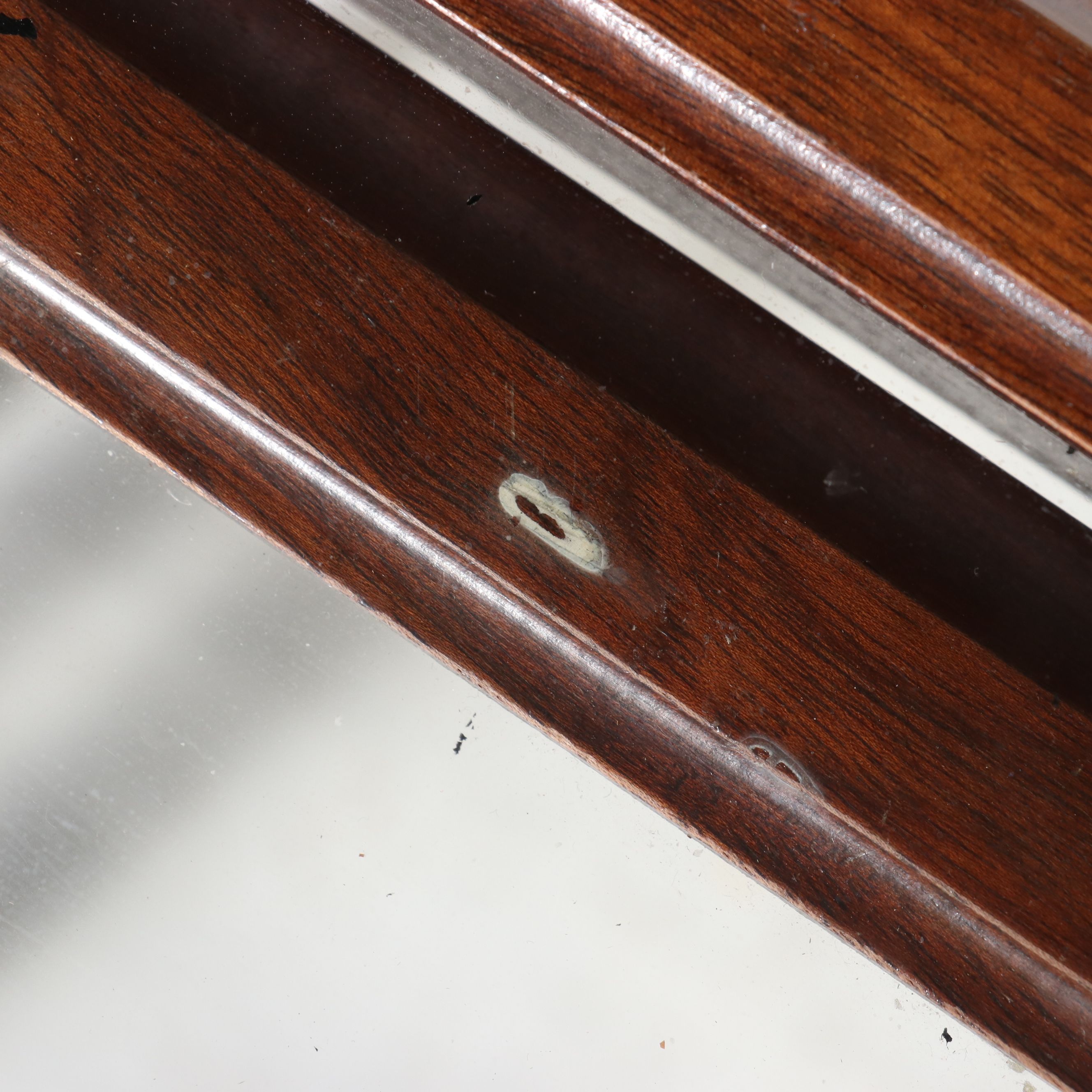 Ferguson Brothers Federal Style Mahogany and Glass Nesting Tables, Circa 1930