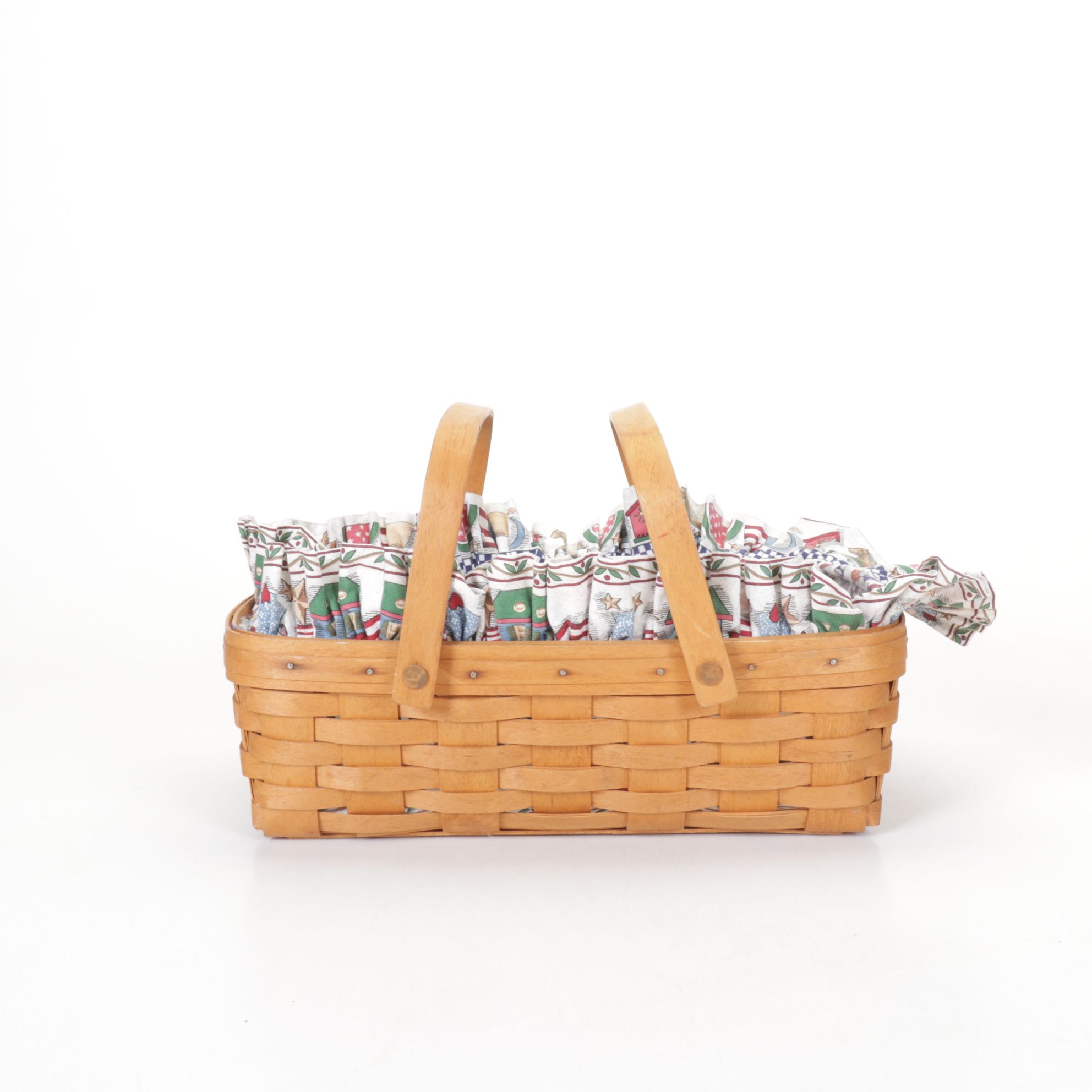 Longaberger "Bee Basket" with Other Patriotic Woven Baskets