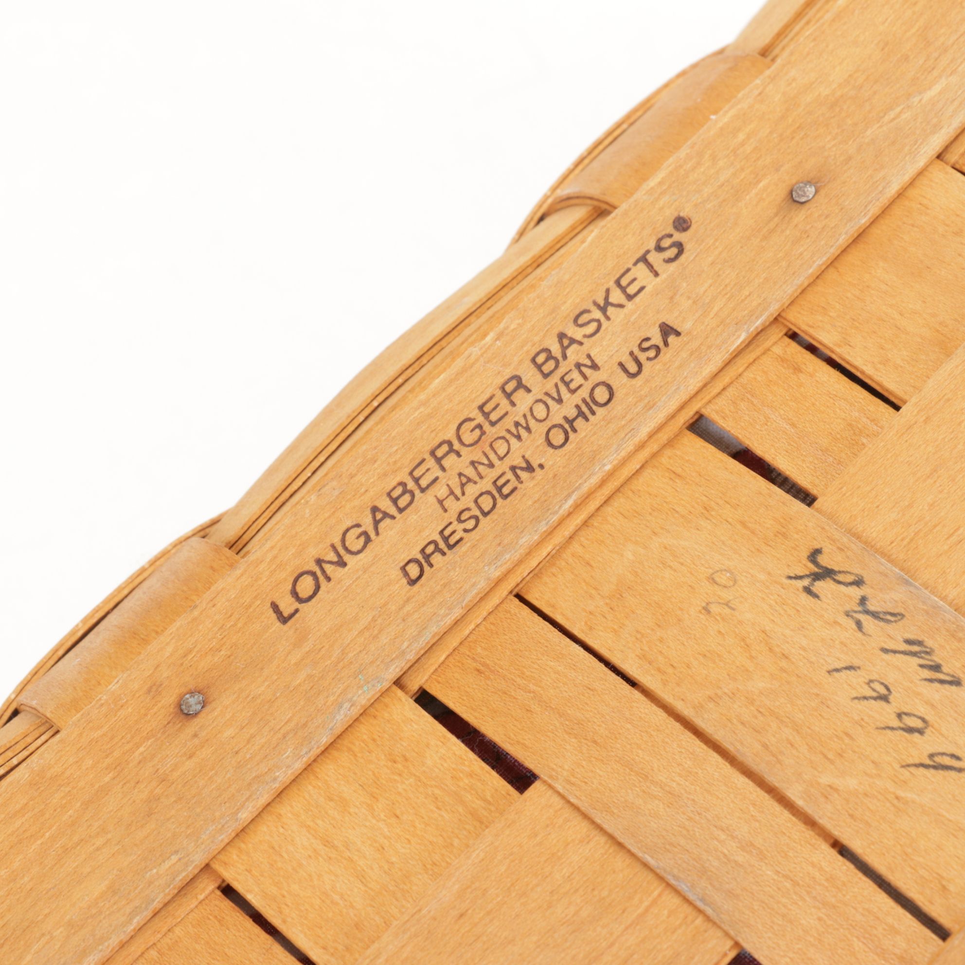 Longaberger "Bee Basket" with Other Patriotic Woven Baskets