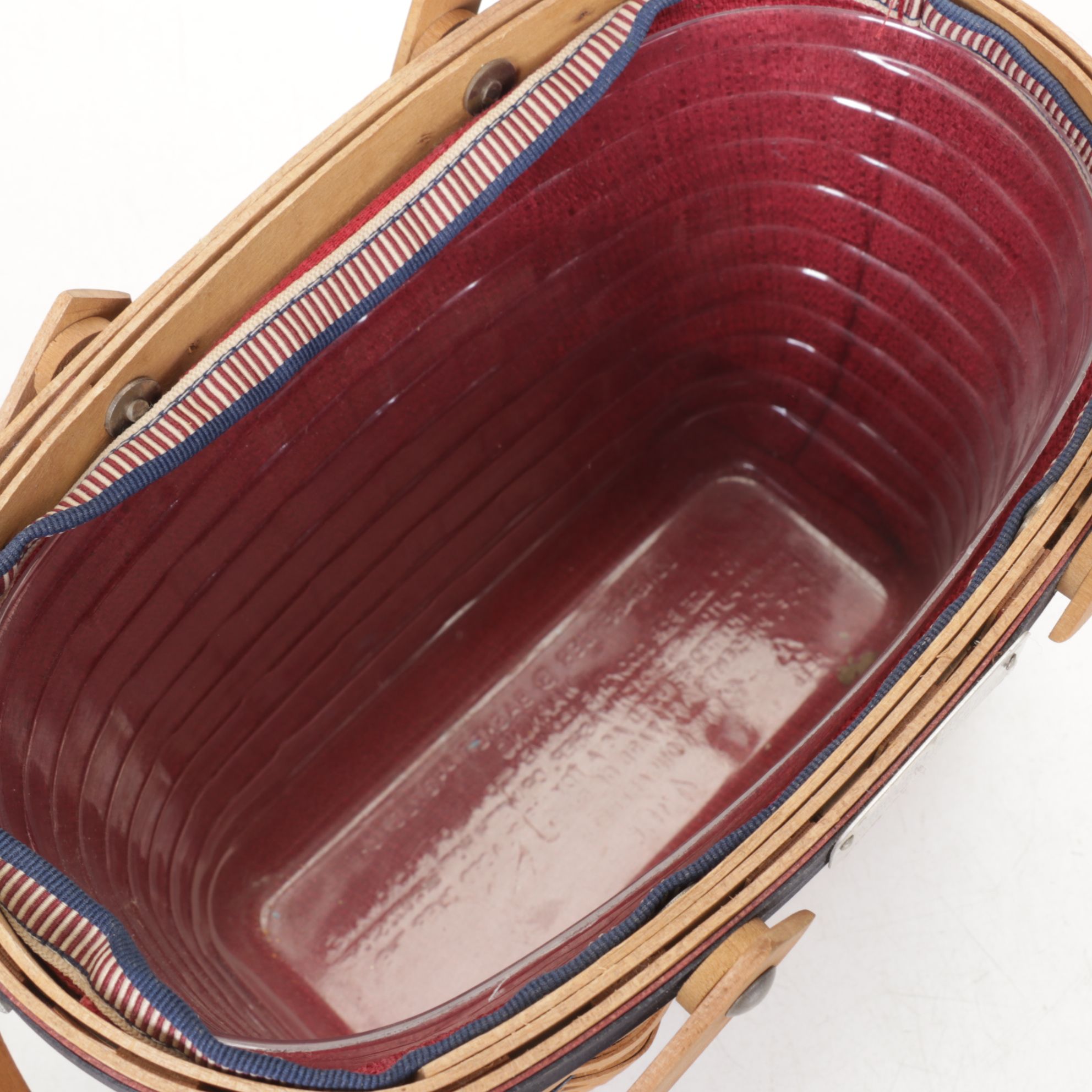 Longaberger "Bee Basket" with Other Patriotic Woven Baskets