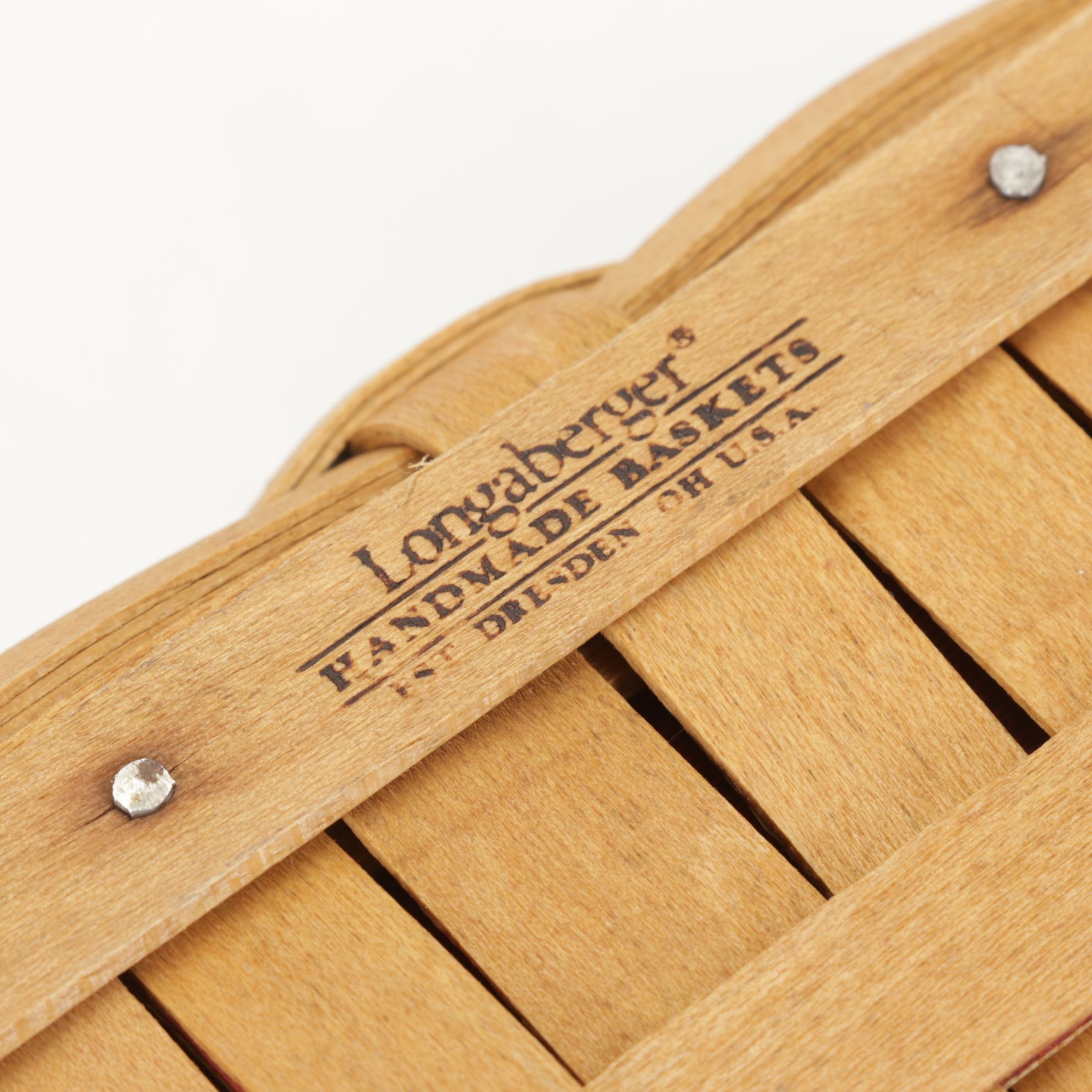 Longaberger "Bee Basket" with Other Patriotic Woven Baskets