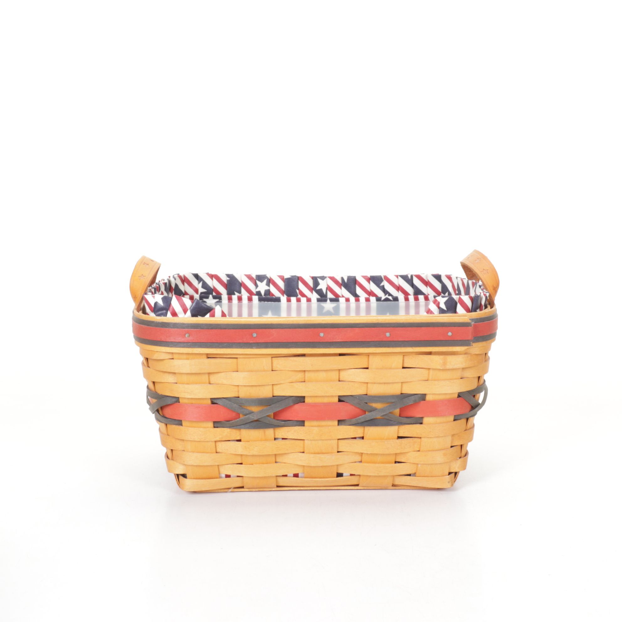 Longaberger "Bee Basket" with Other Patriotic Woven Baskets
