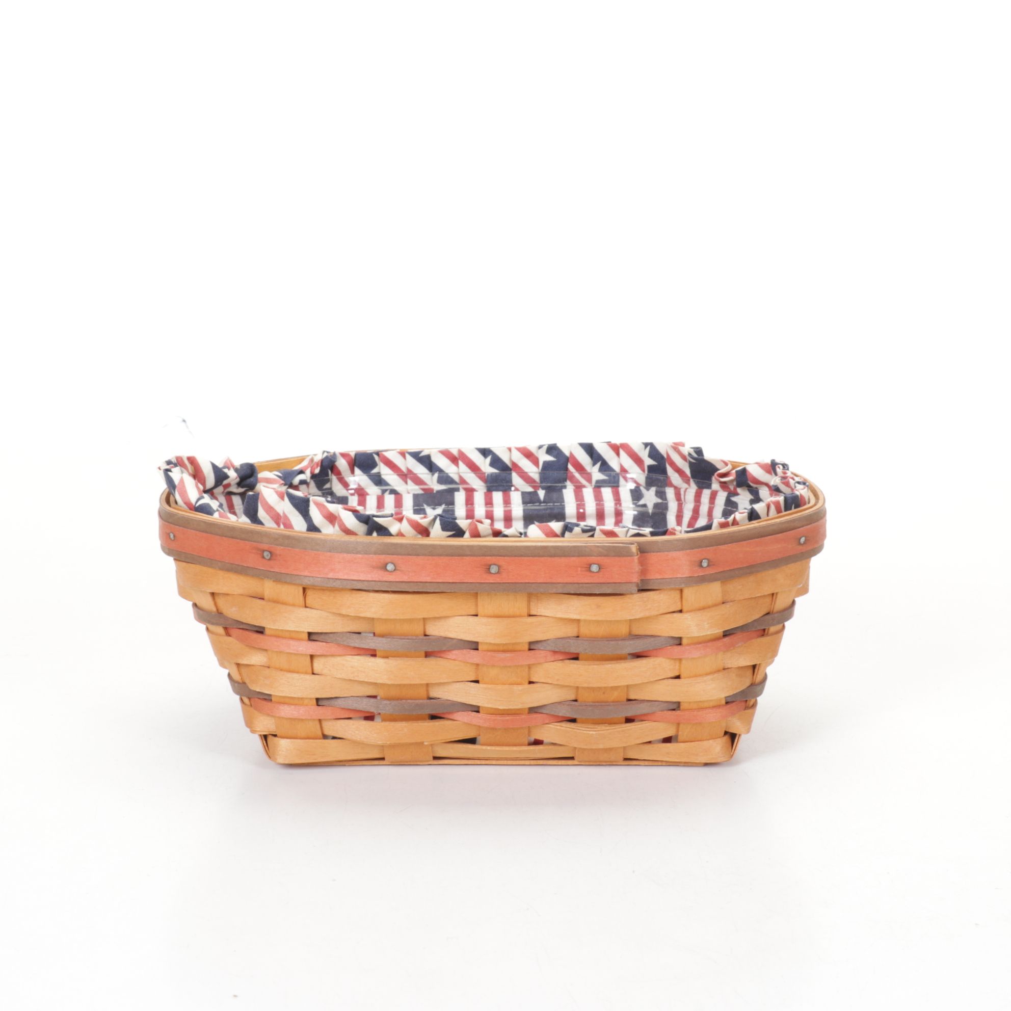 Longaberger "Bee Basket" with Other Patriotic Woven Baskets