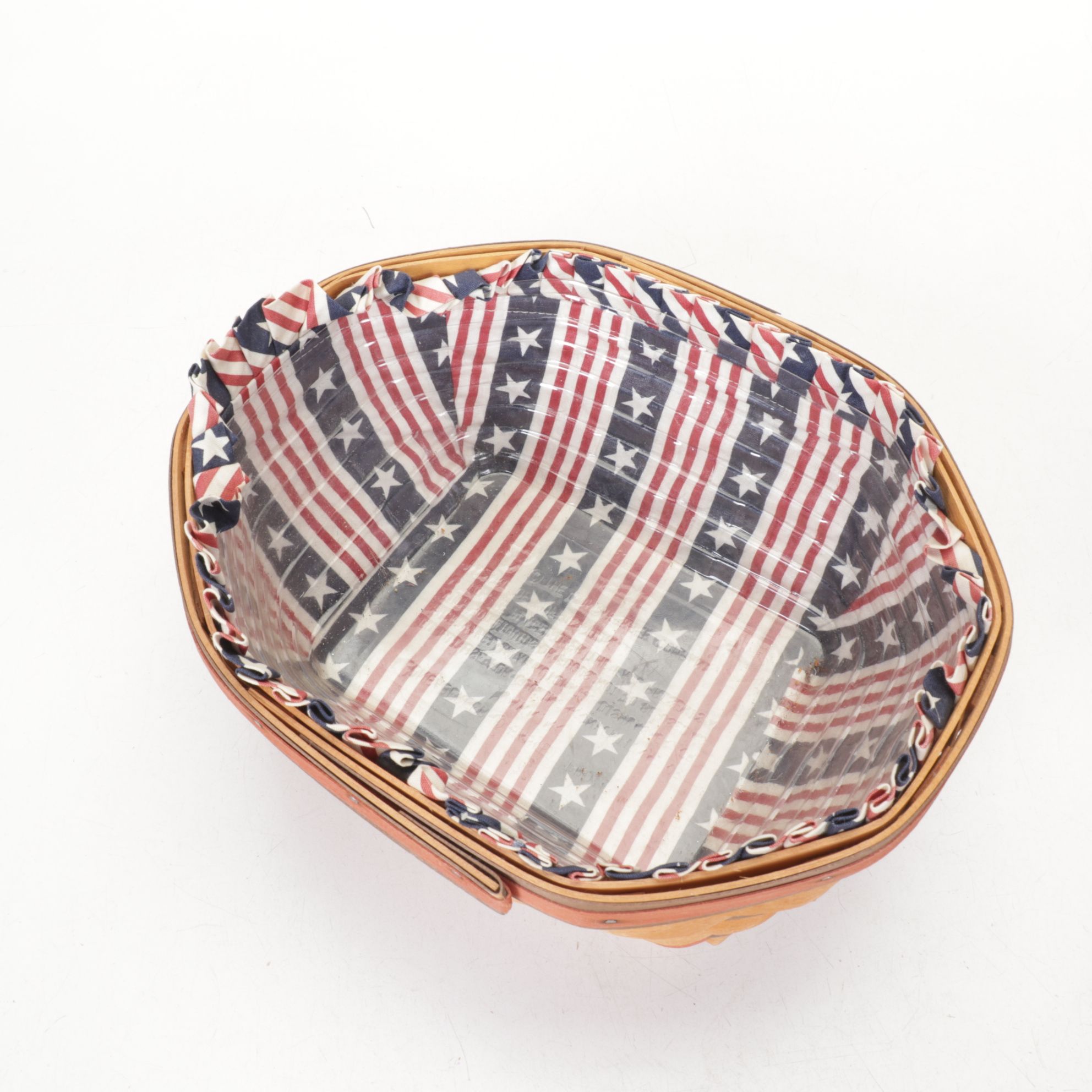 Longaberger "Bee Basket" with Other Patriotic Woven Baskets