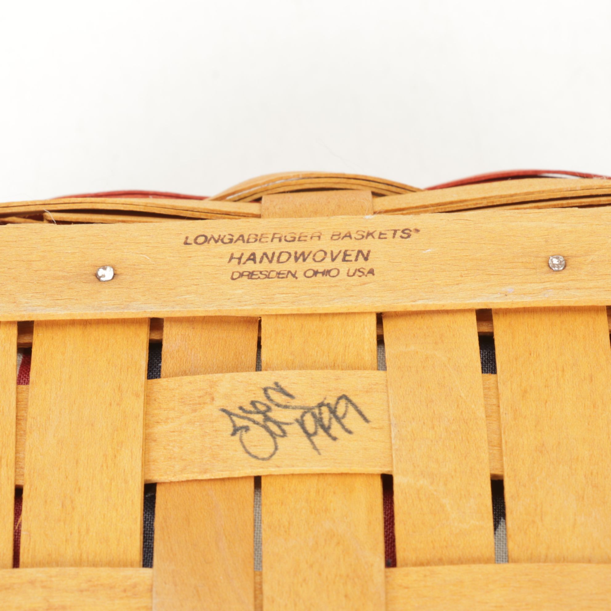 Longaberger "Bee Basket" with Other Patriotic Woven Baskets