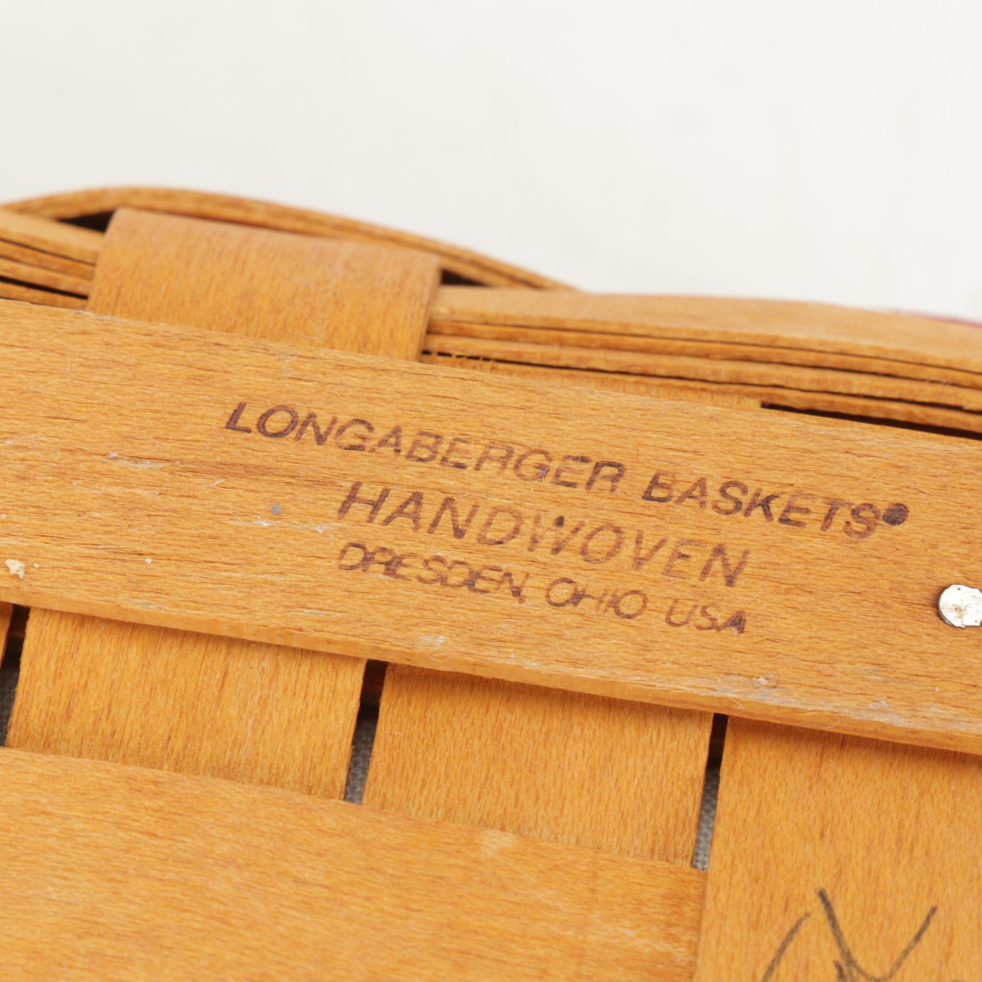 Longaberger "Bee Basket" with Other Patriotic Woven Baskets