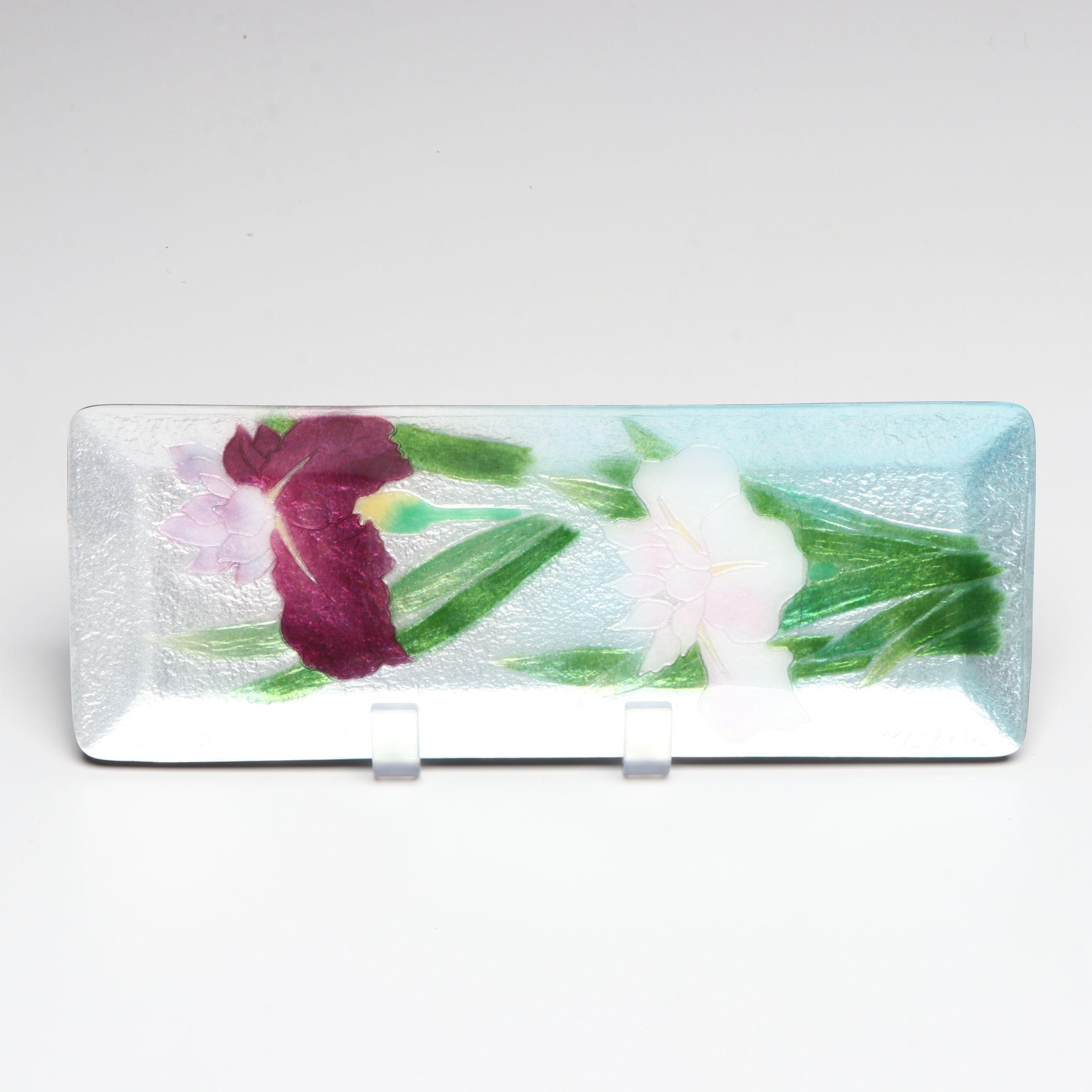 Japanese Ando Cloisonné Floral and Landscape Motif Enamel Trays