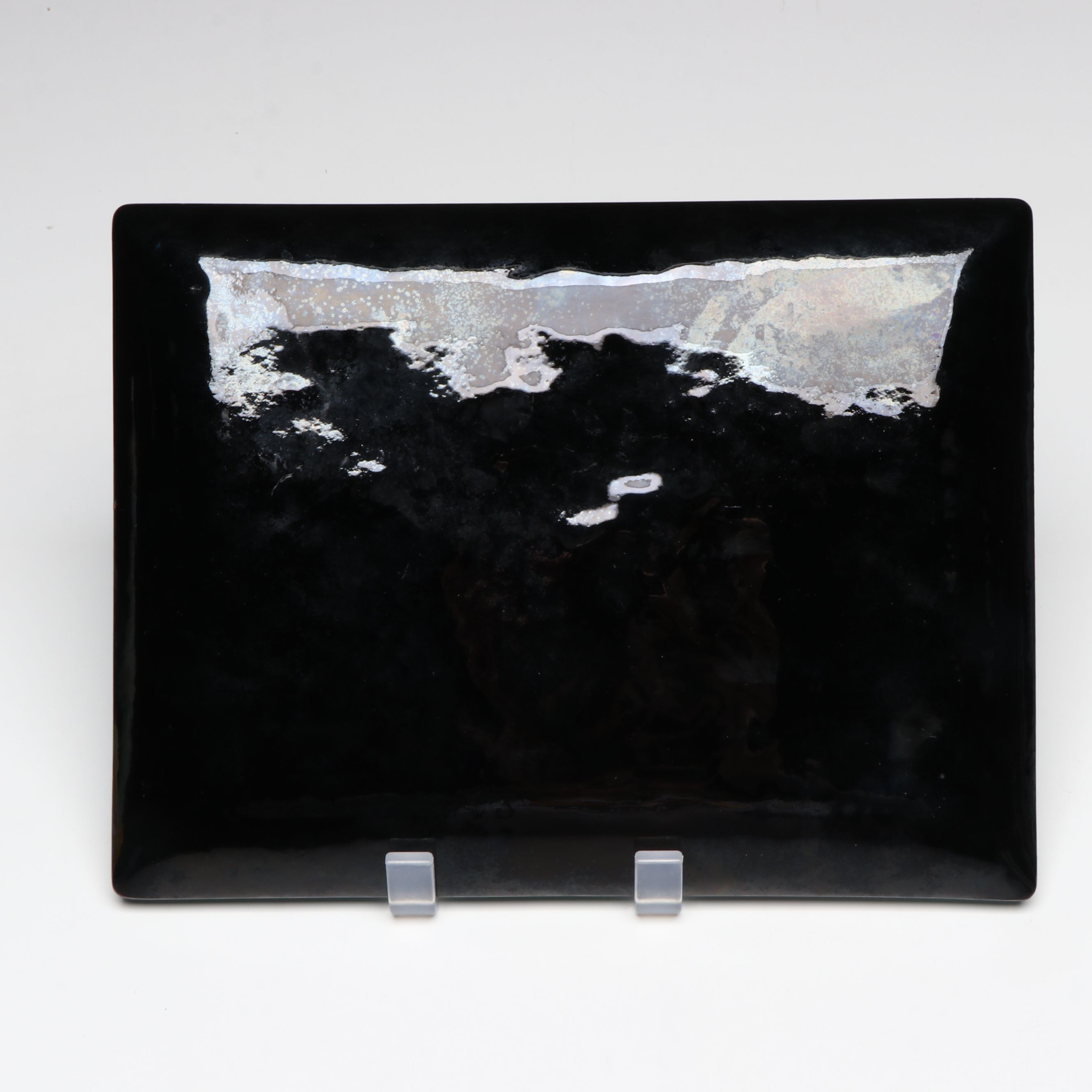 Japanese Ando Cloisonné Floral and Landscape Motif Enamel Trays