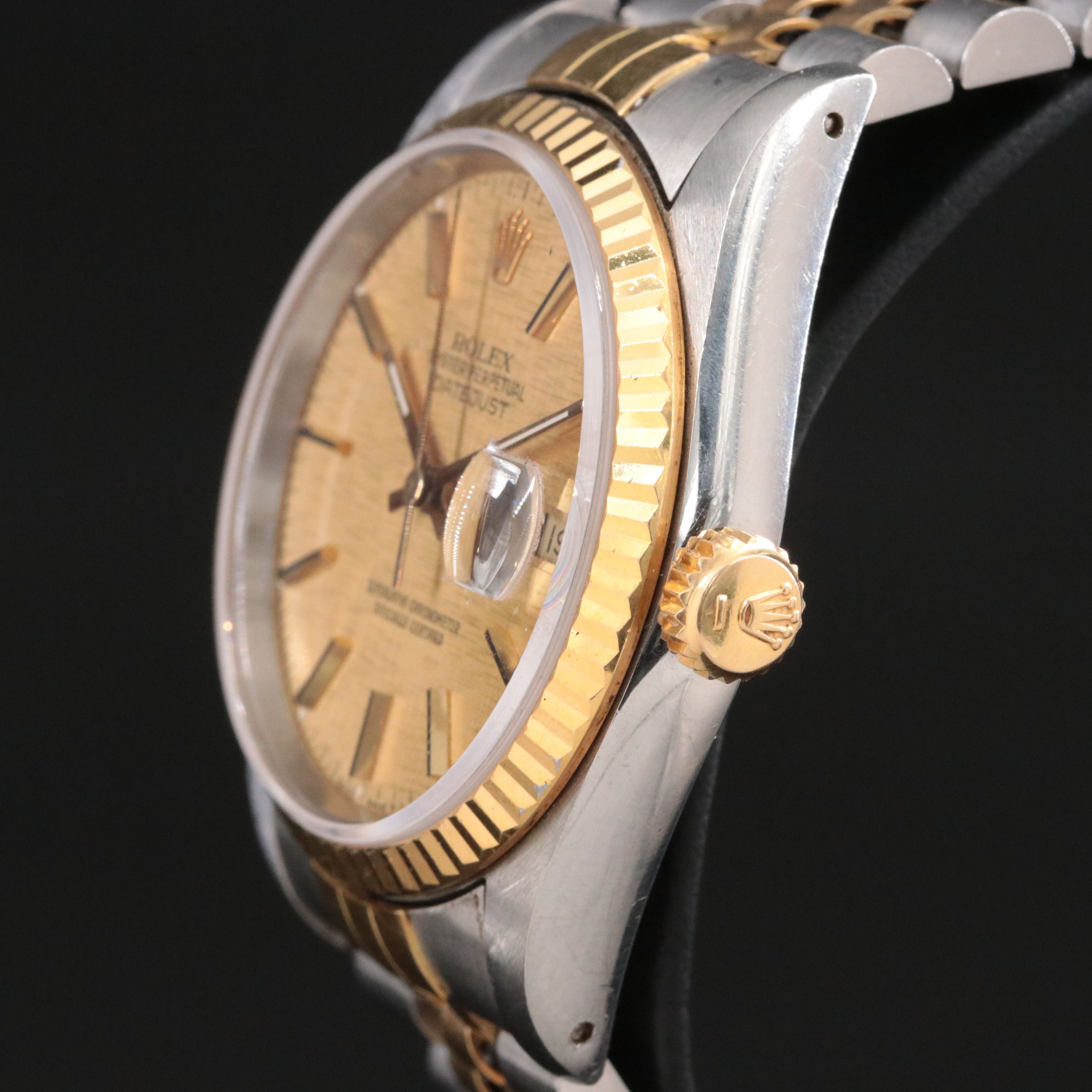 Rolex Datejust 16233 Rolesor Vintage Watch c.1988