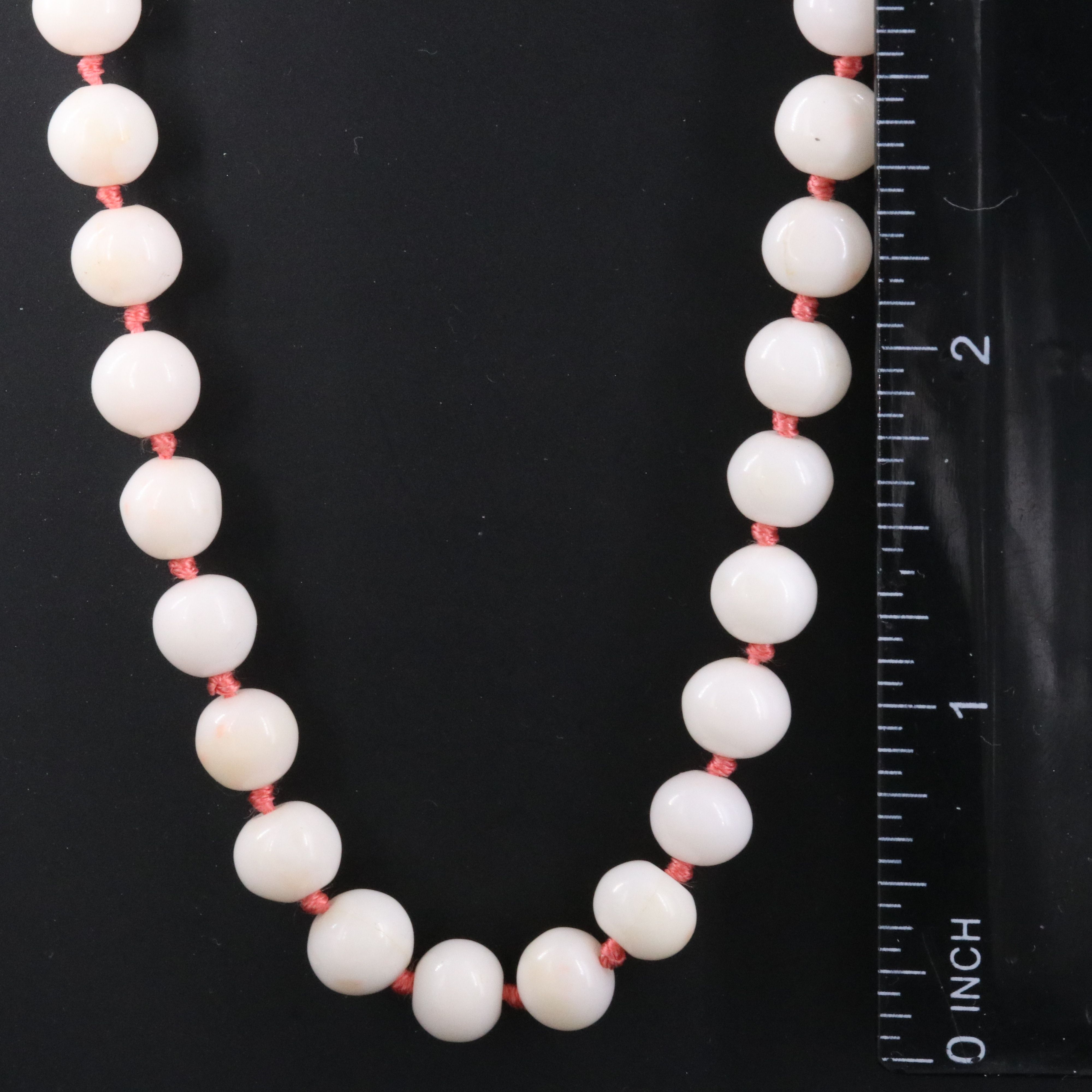 Coral Necklace with 14K Clasp