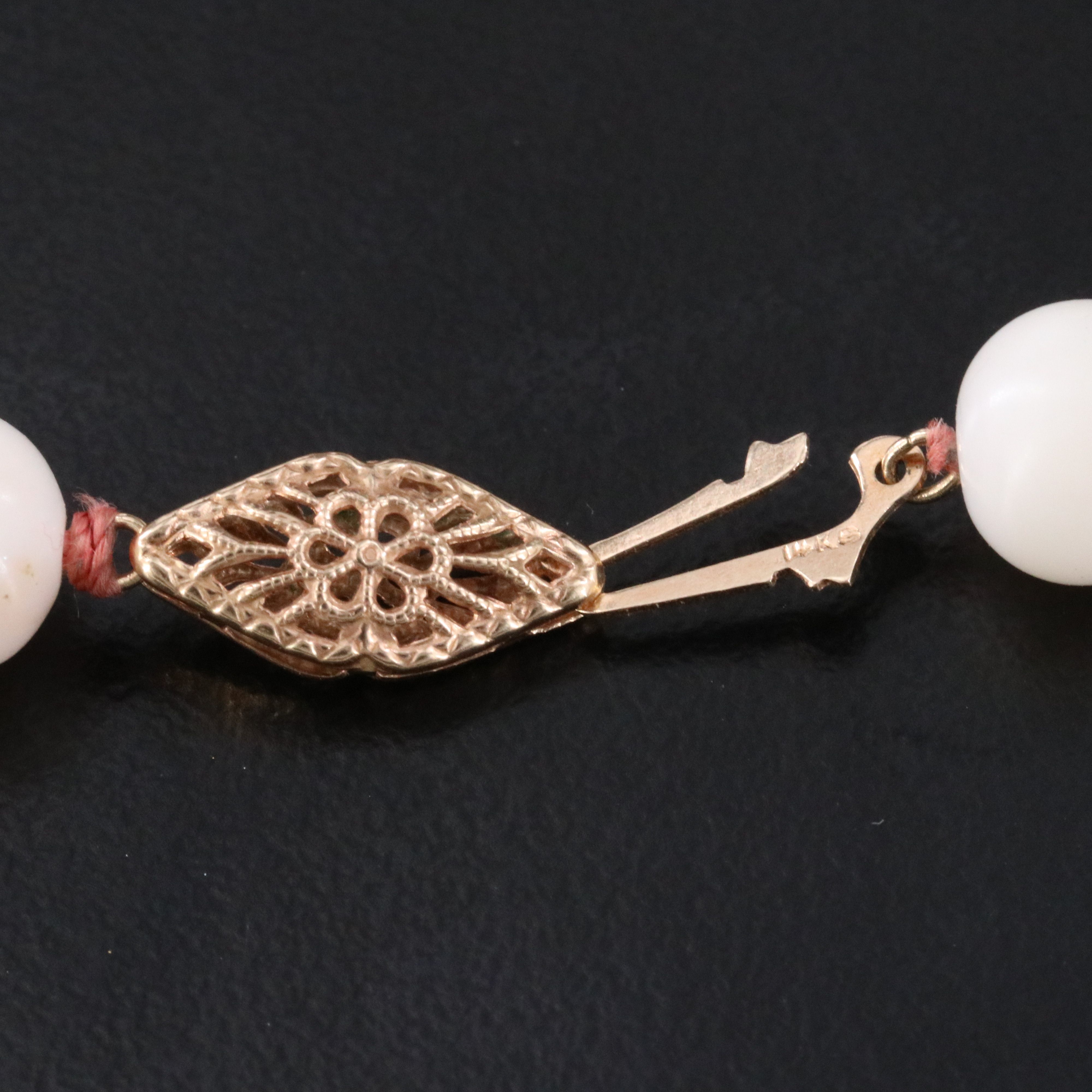 Coral Necklace with 14K Clasp