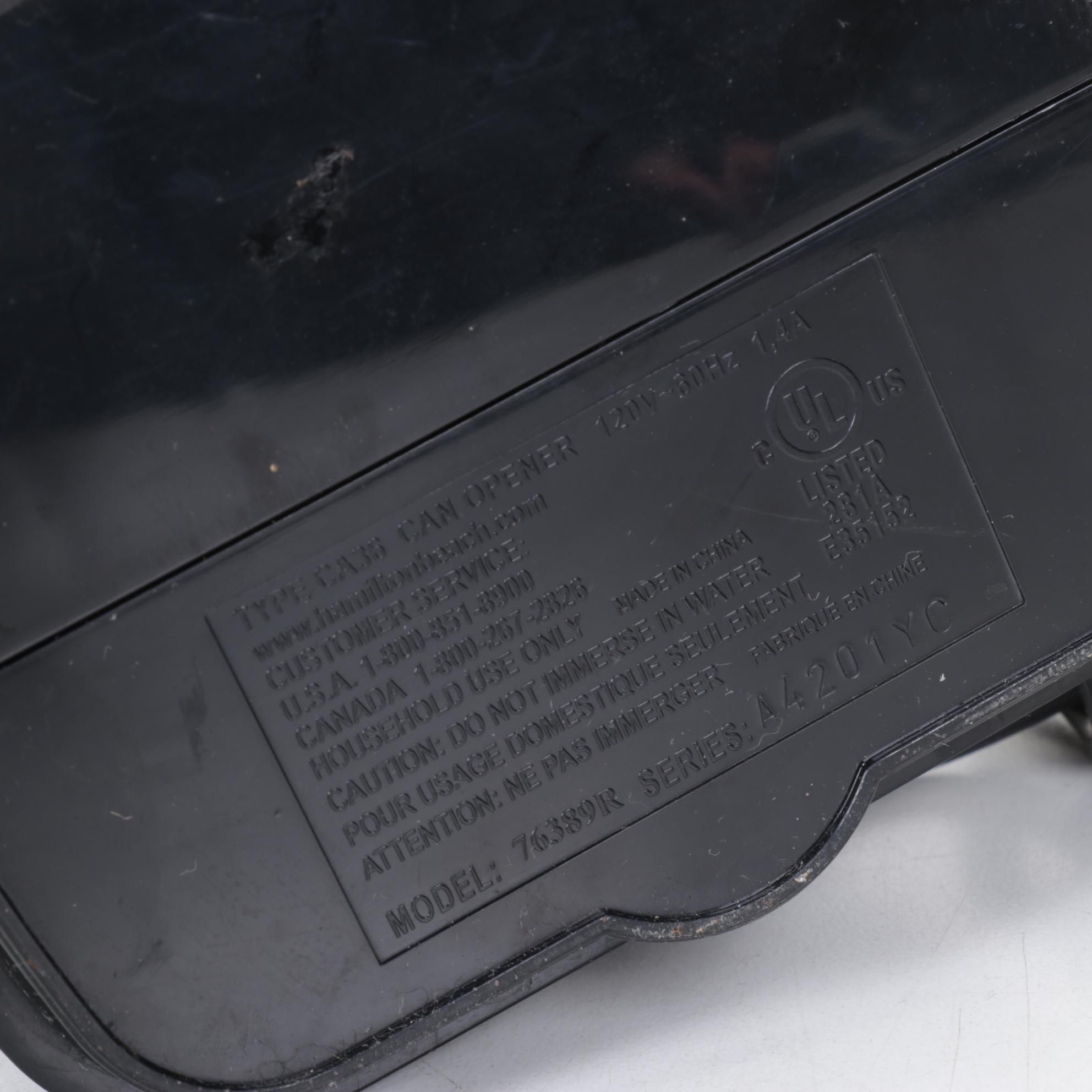 Hamilton Beach Can Opener with Oster Automatic Citrus Juicer