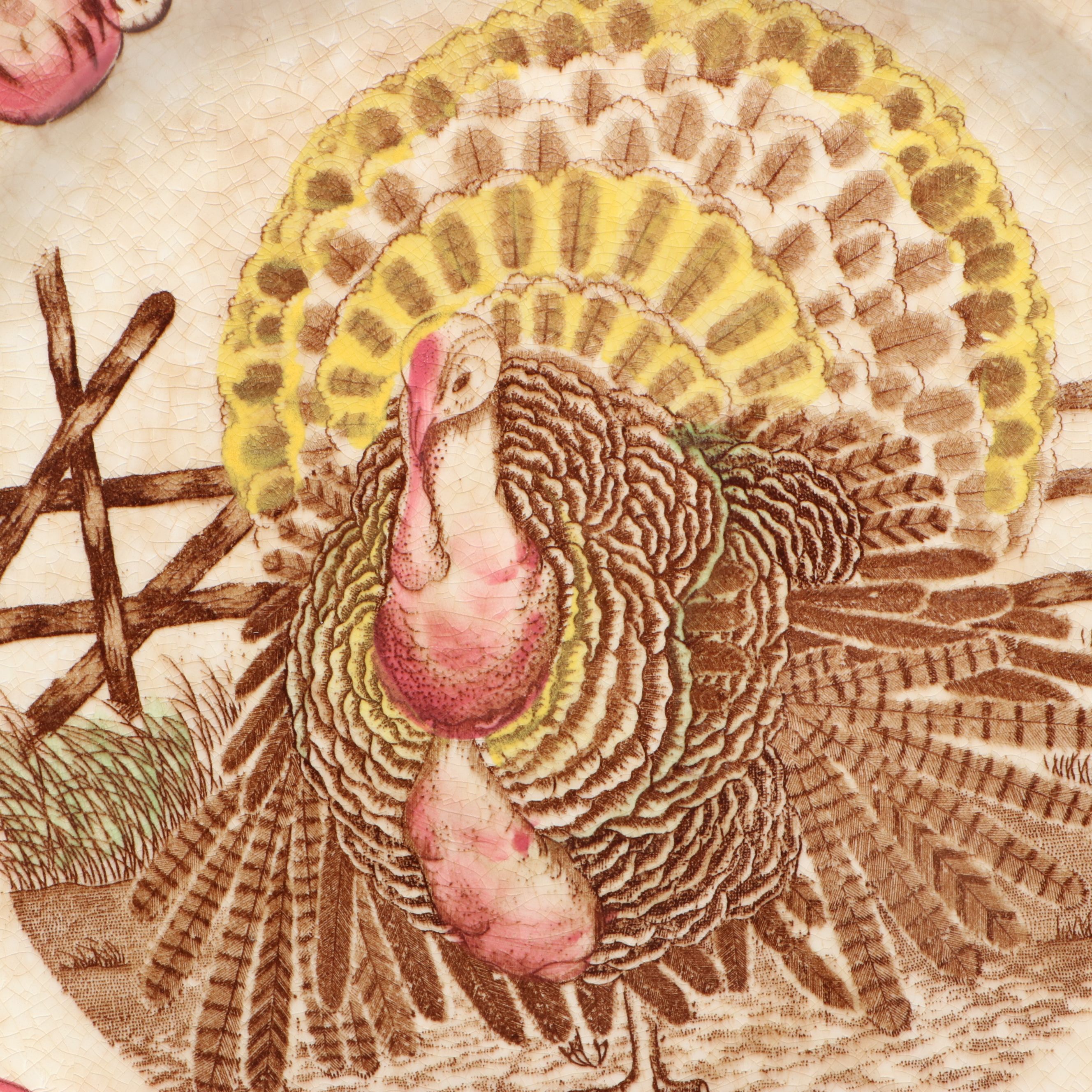 Himark Tiered Server with "King Tom" and More Vintage Holiday Plates