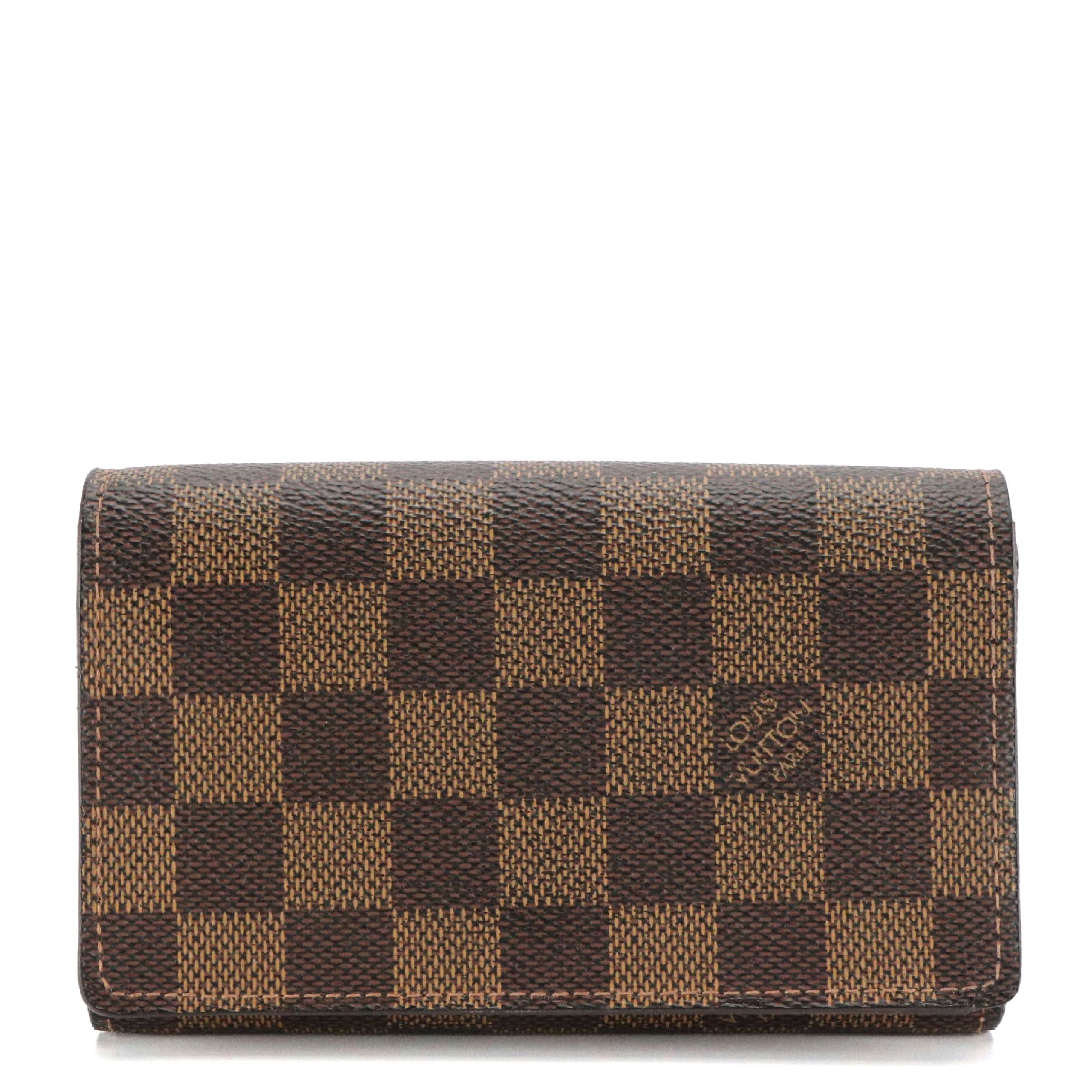 Louis Vuitton Porte-Monnaie, Billets Trésor in Damier Ebene Canvas