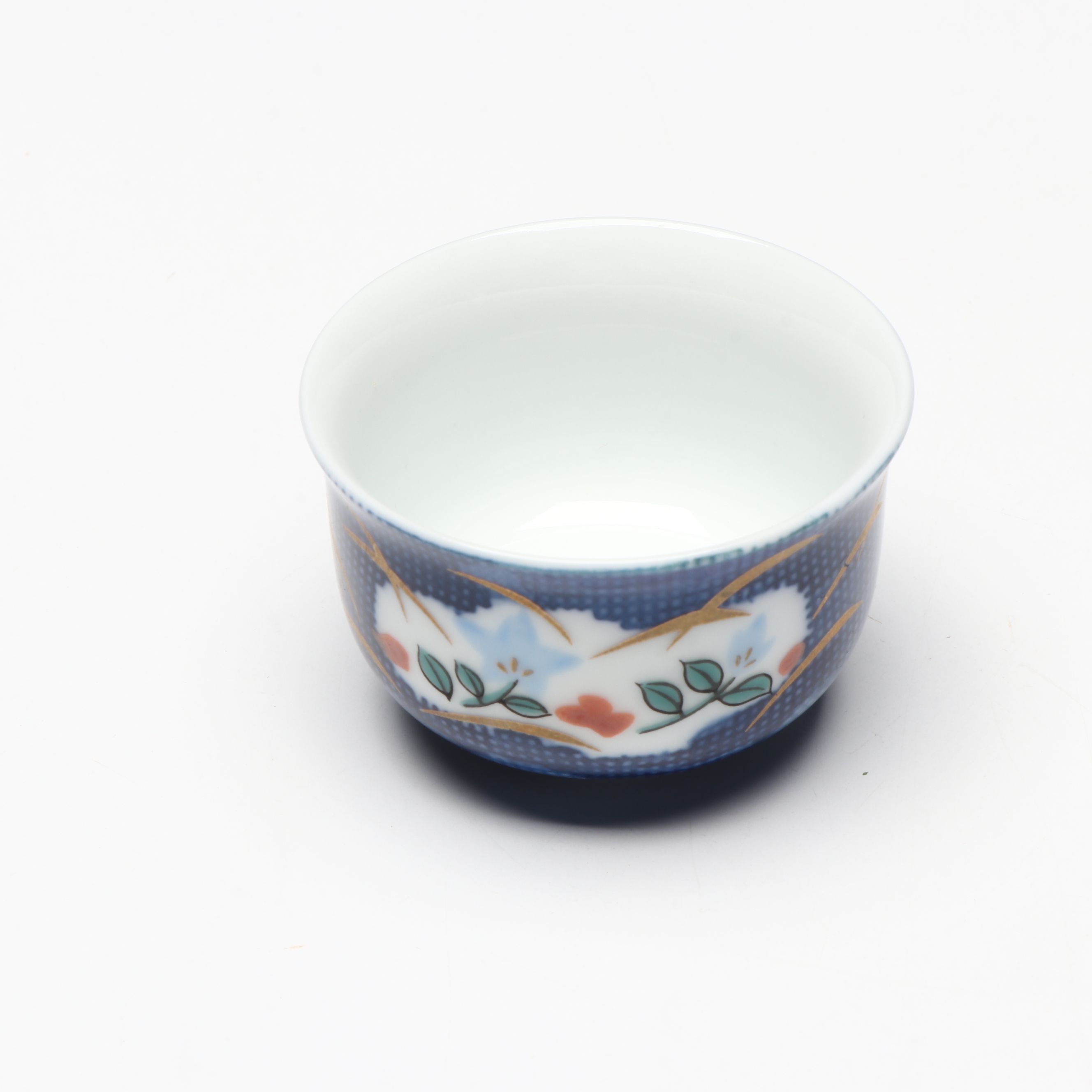 Japanese Blue and White Porcelain Sake Set, Lidded Chawan Bowls and More