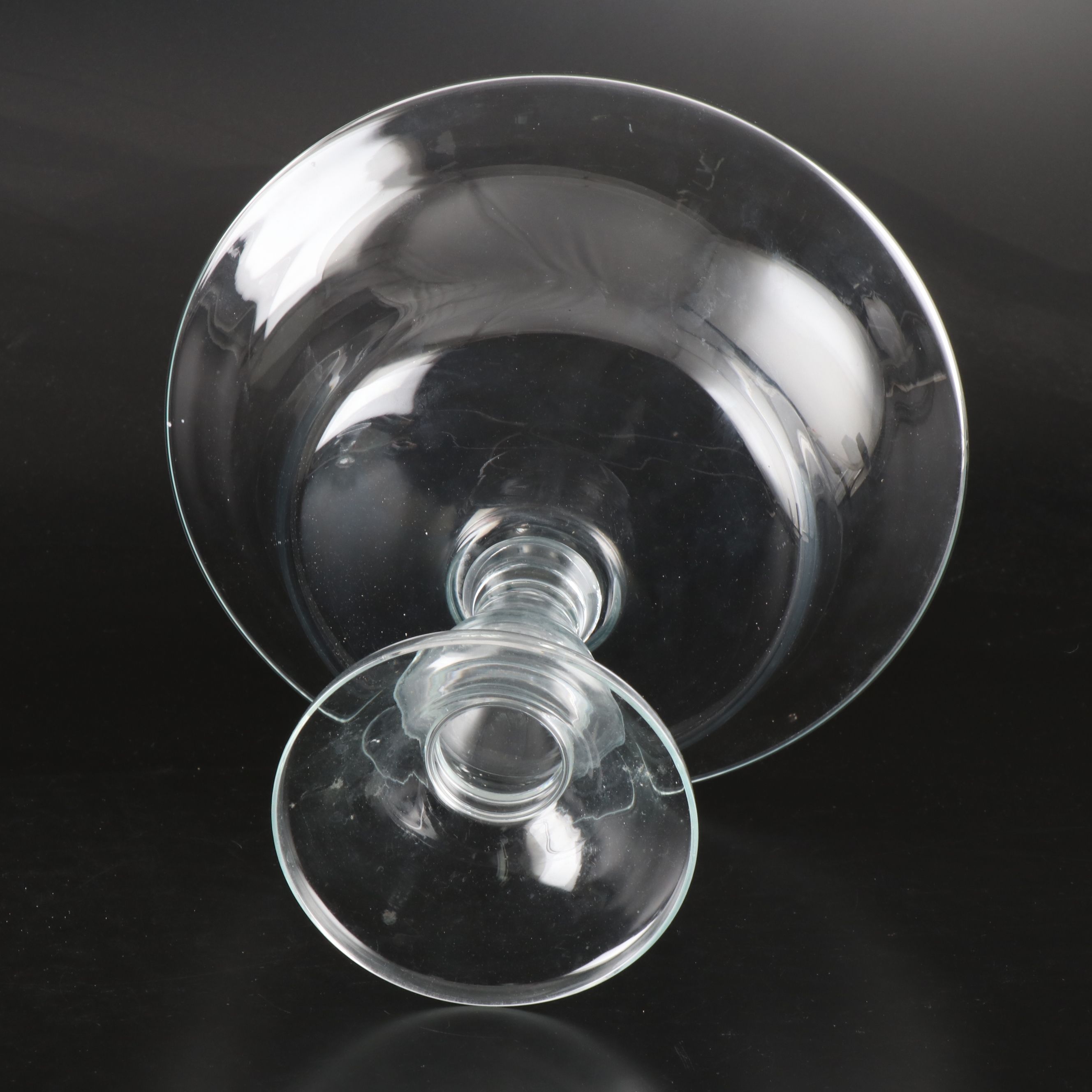 Clear Glass Centerpiece Pedestal Bowl and Compote