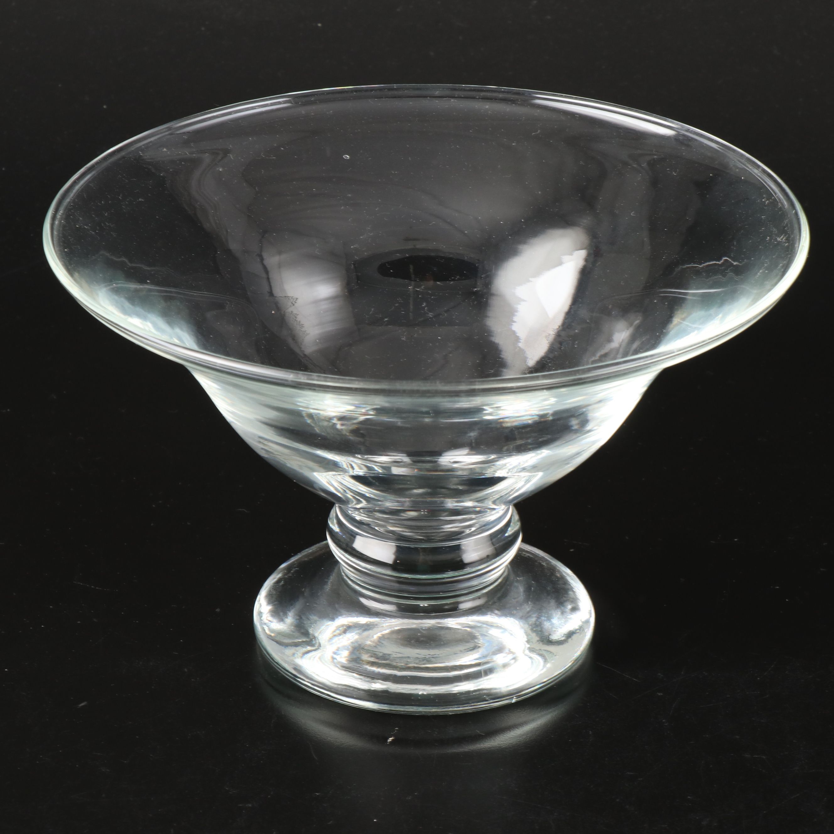 Clear Glass Centerpiece Pedestal Bowl and Compote