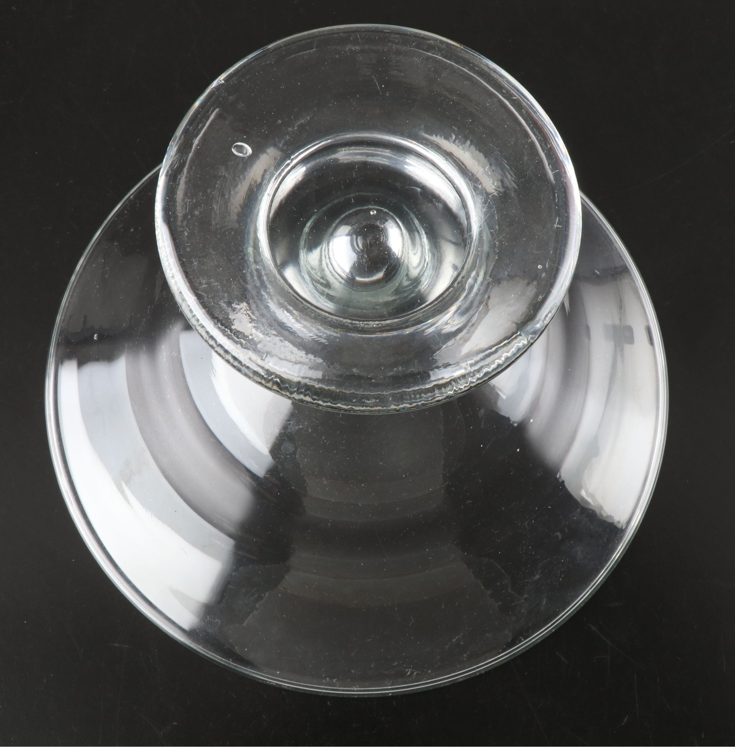 Clear Glass Centerpiece Pedestal Bowl and Compote