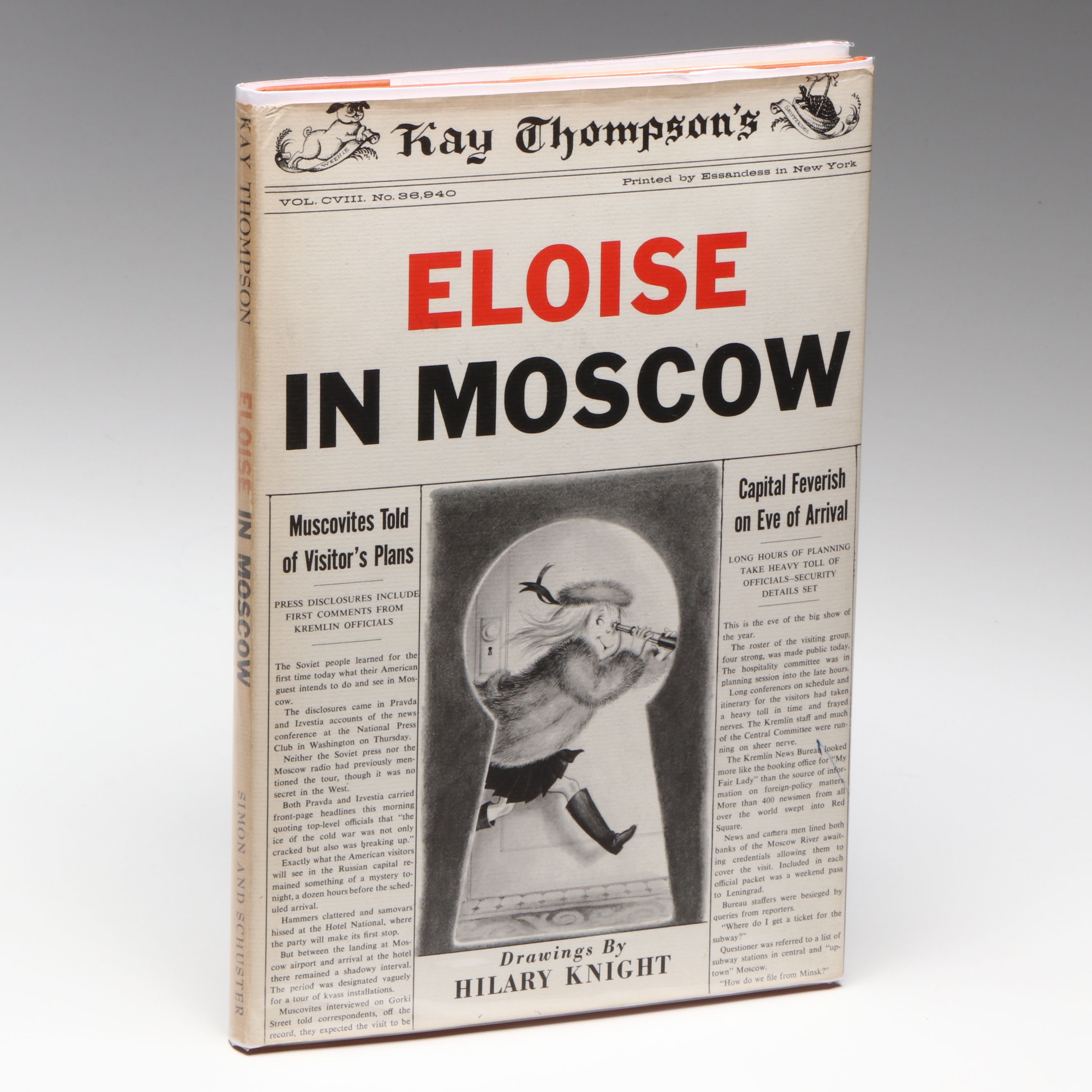 First Printing "Eloise in Moscow" by Kay Thompson, 1959