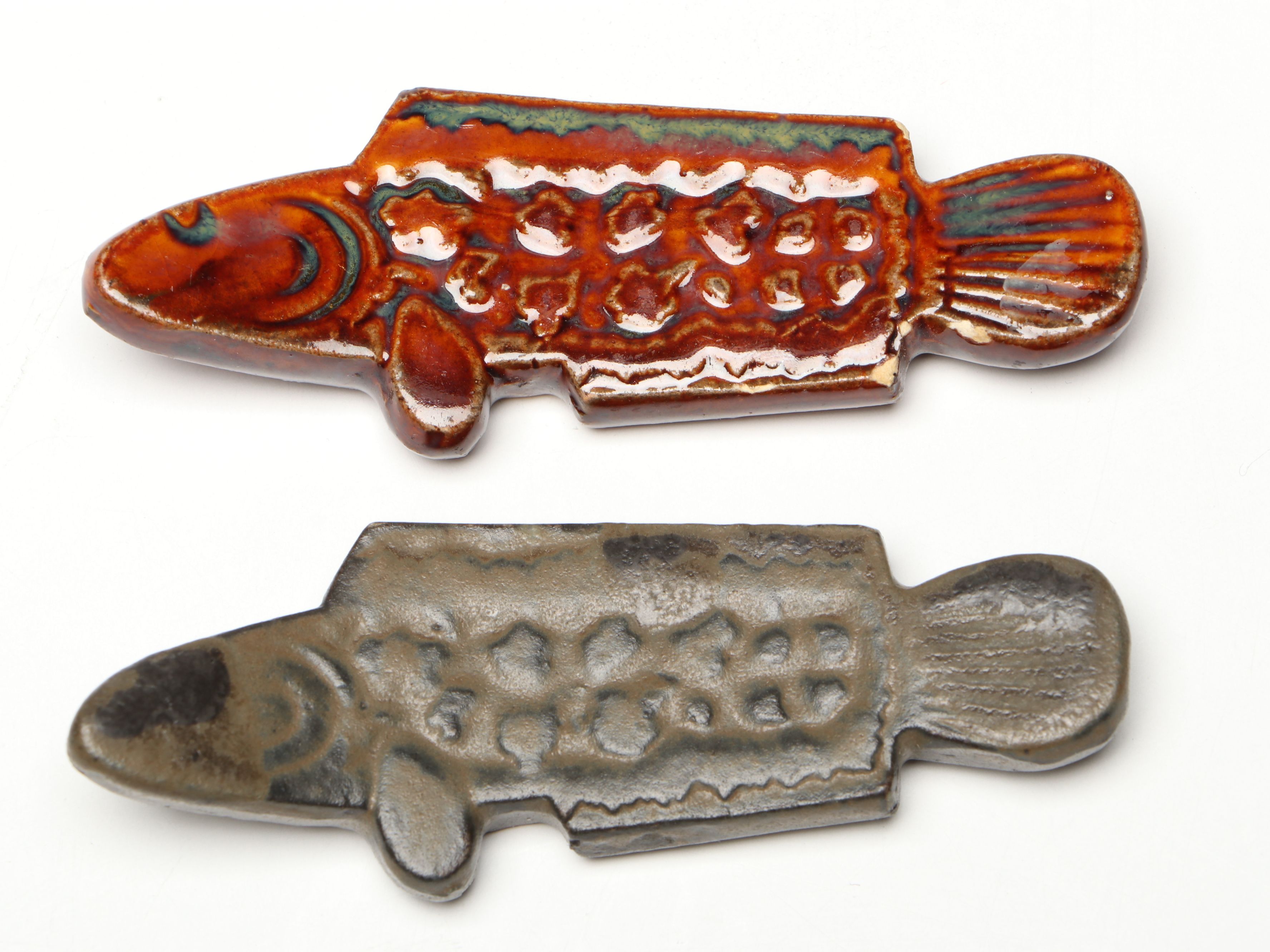 Japanese Origami Crane and Fish Ceramic Chopstick Rests