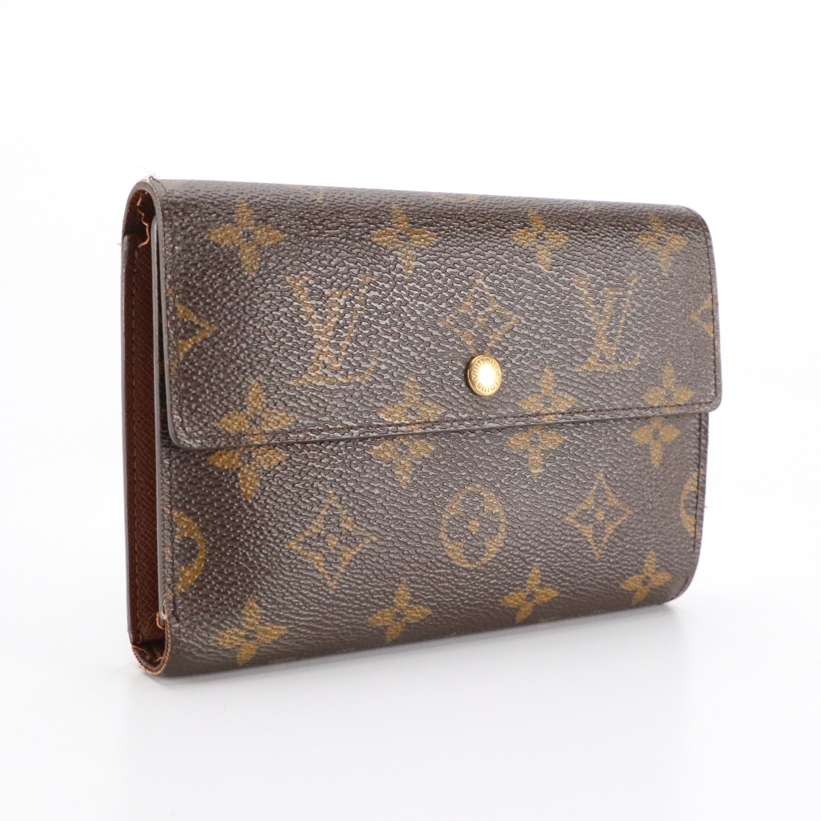 Louis Vuitton Porte-Trésor and ID Case in Monogram Canvas with Box
