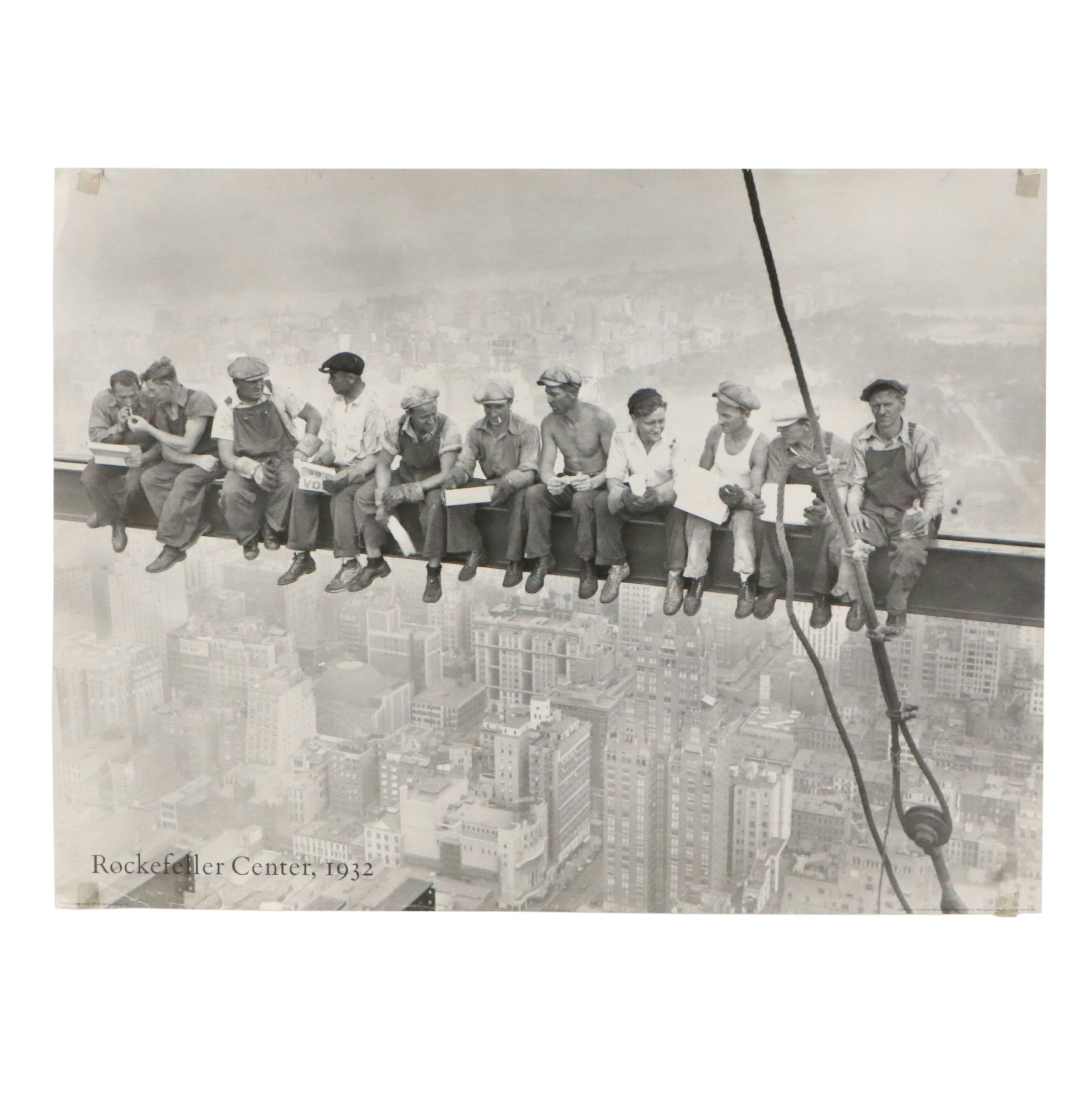 Offset Lithograph "Rockefeller Center, 1932", 1990