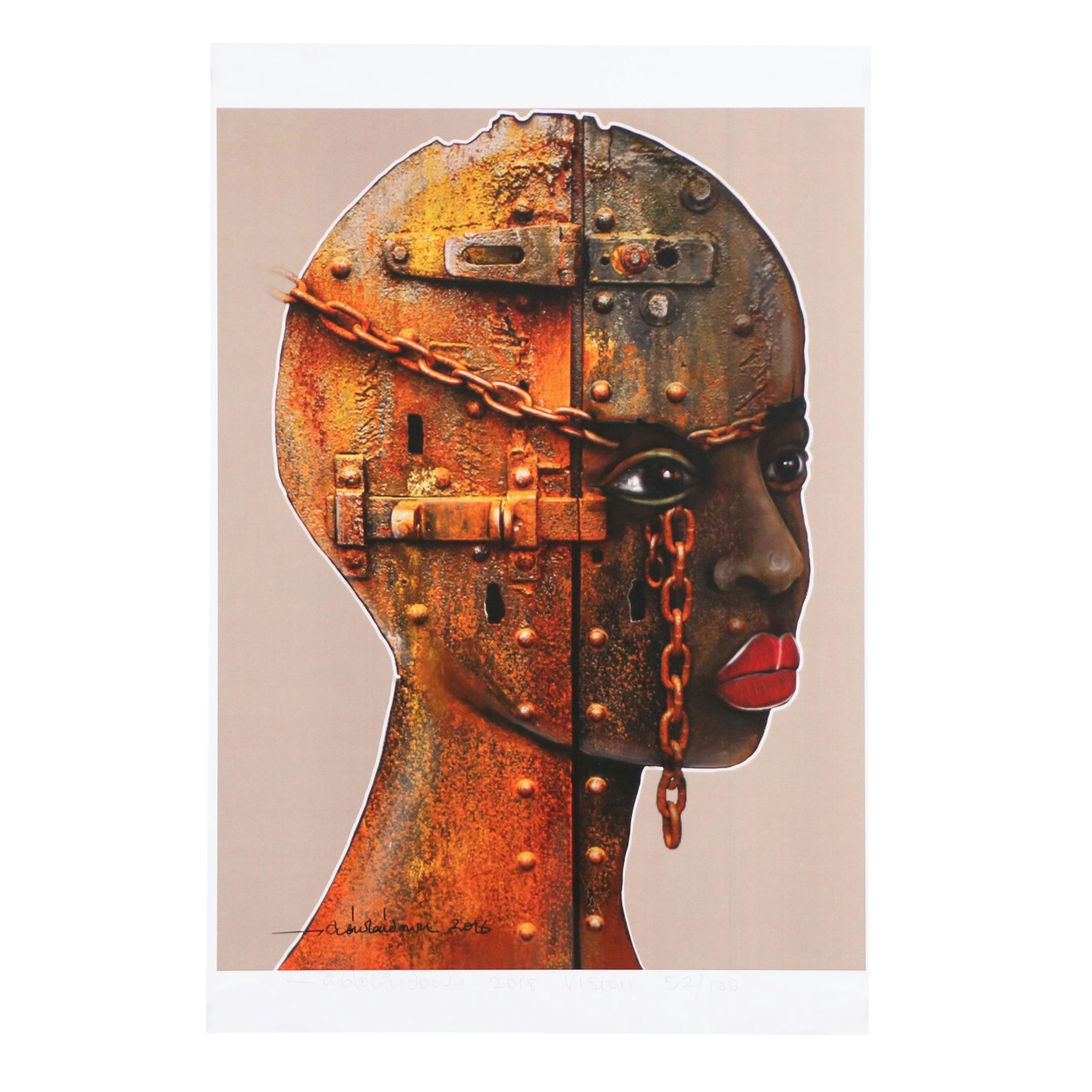 Abiola Idowu Offset Lithograph "Vision," 2018