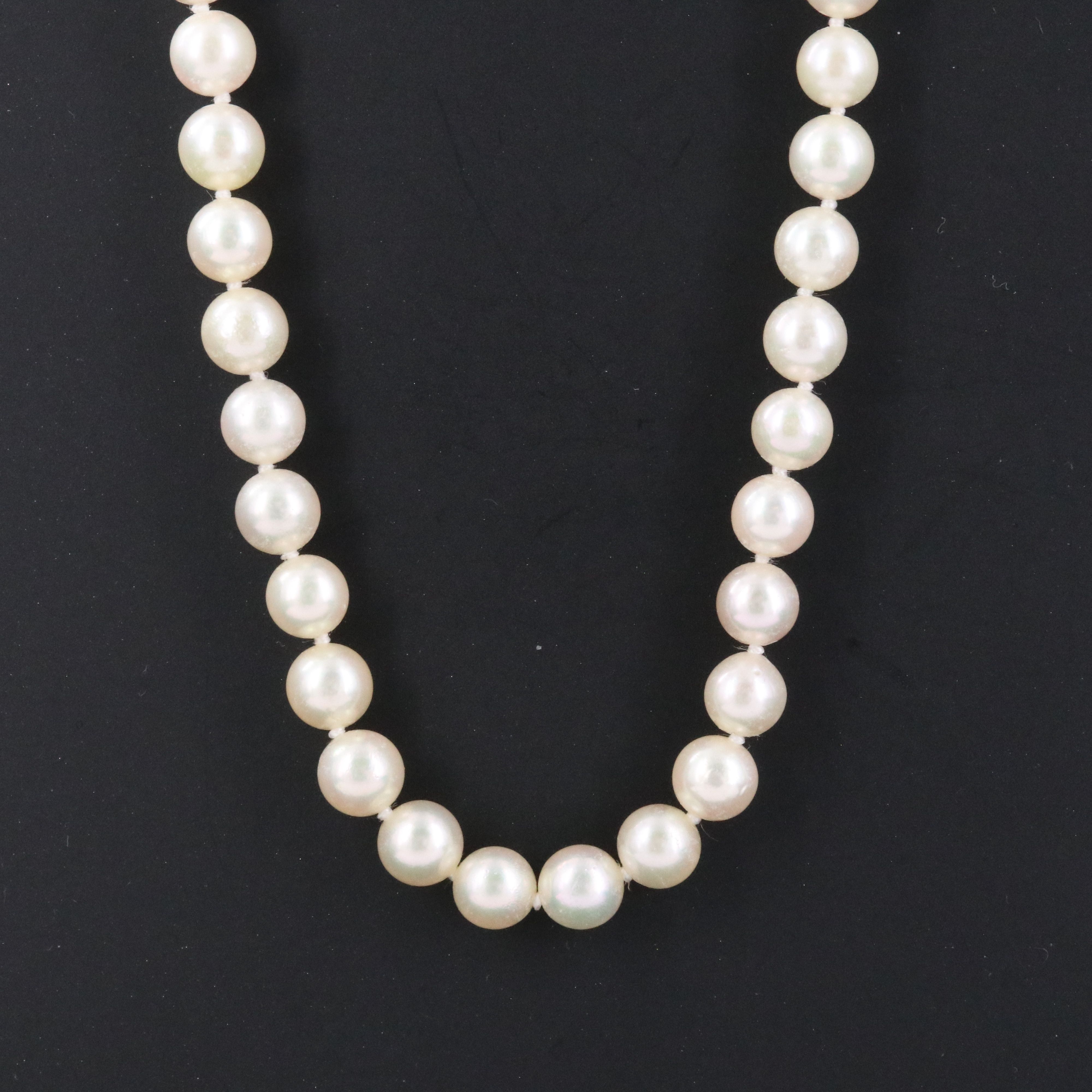 Pearl Necklace with 14K Clasp