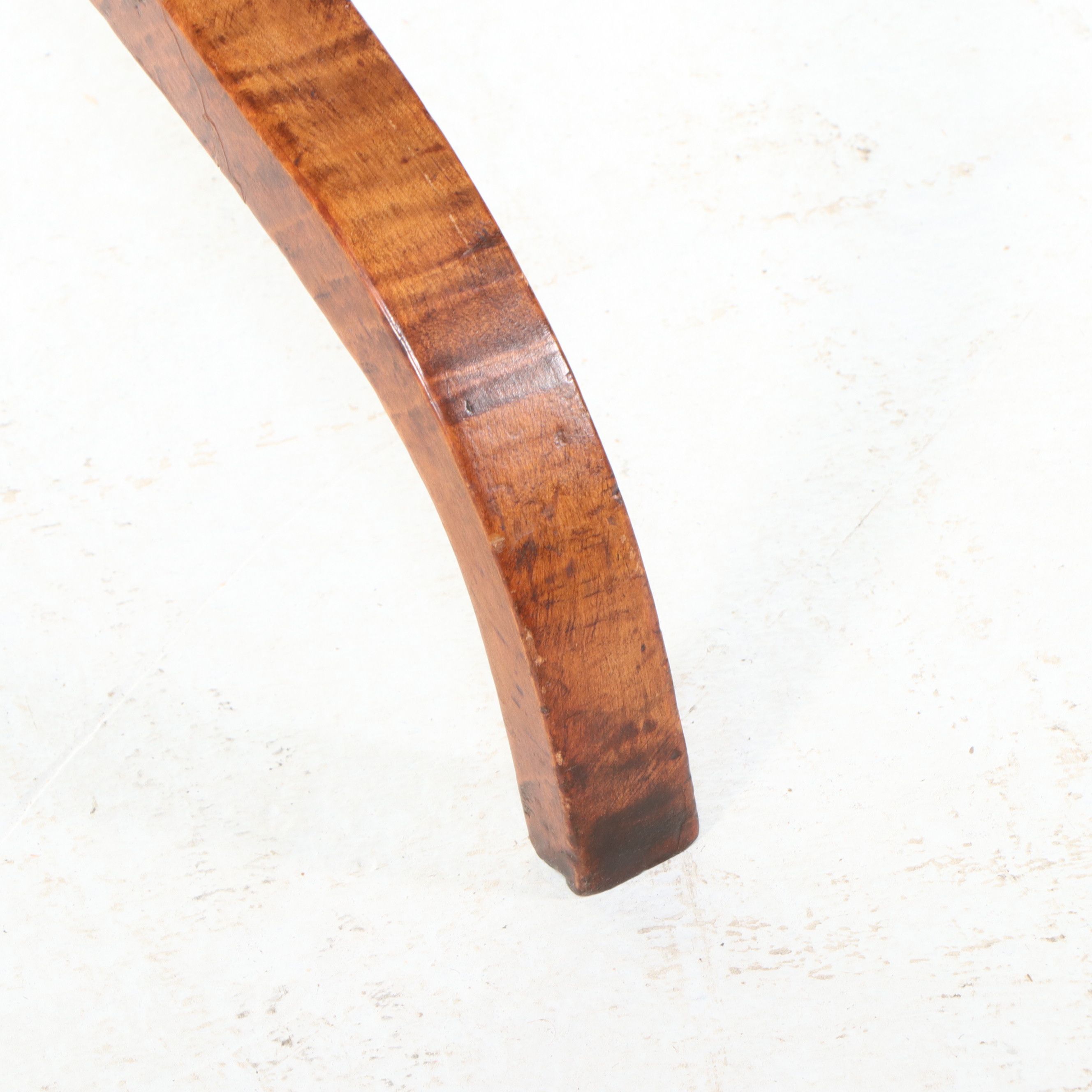 Federal Style Tiger Maple Candlestand, 20th Century