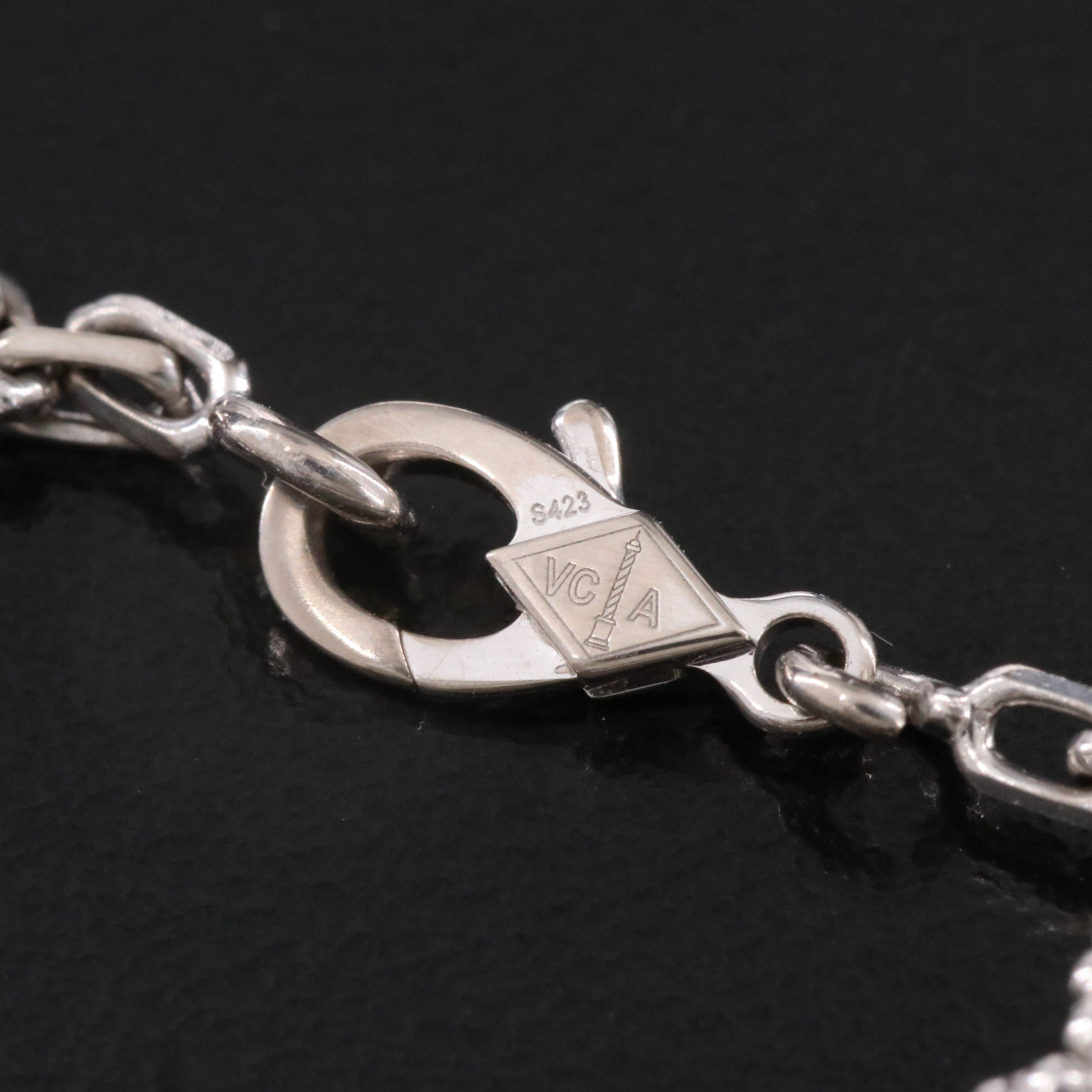 Van Cleef & Arpels Vintage Alhambra 18K 10 Motif Necklace with COA