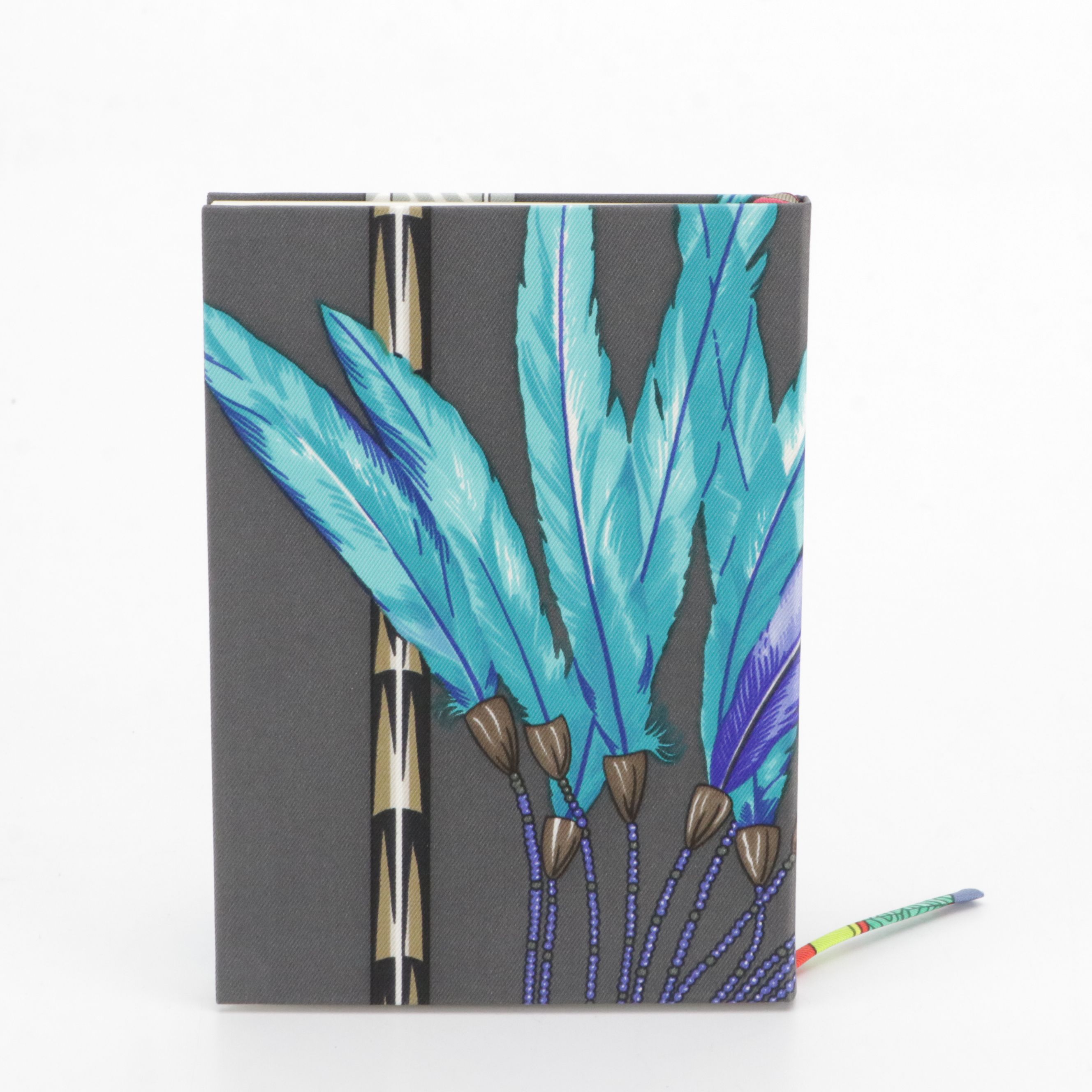 Hermès "Brazil" Silk Twill Hardcover A6 Blank Notebook with Box